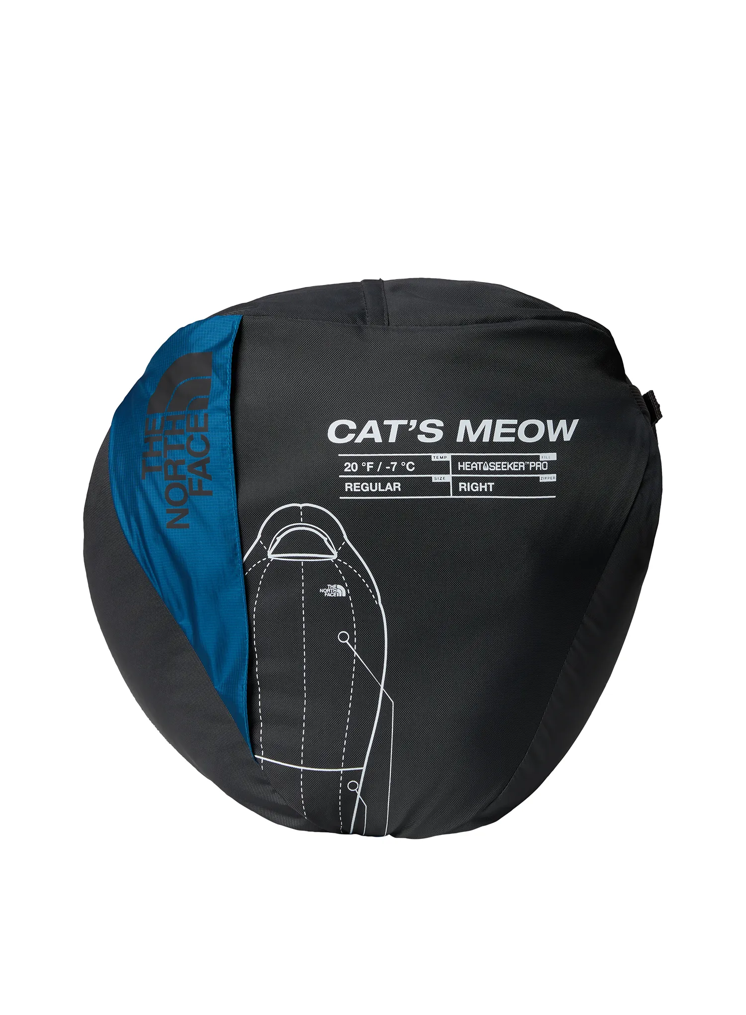 Sintetinis miegmaišis The North Face Cat's Meow Eco (183 cm) - banff blue/banff blue