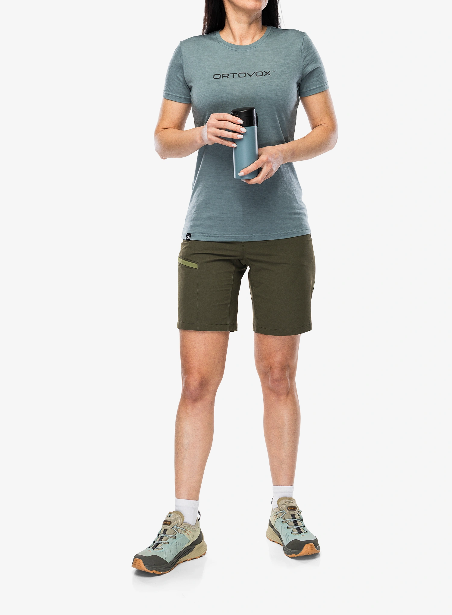 Moteriški šortai Ortovox Pelmo Shorts - dark wild herbs
