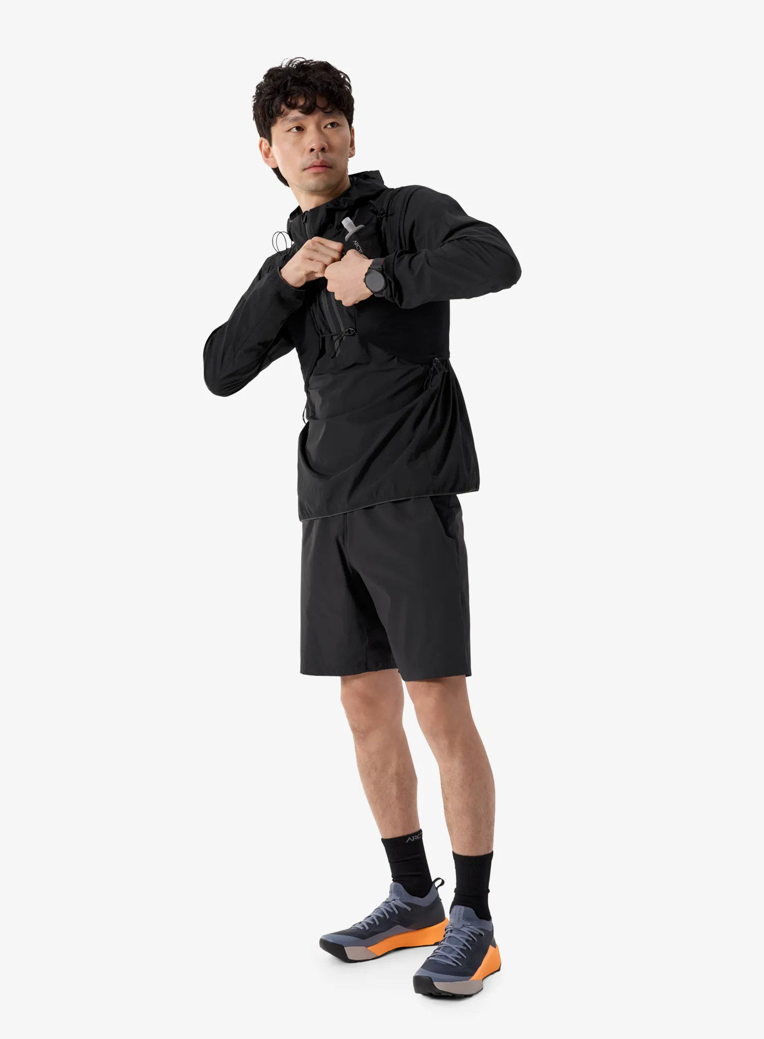 Bėgimo šortai Arcteryx Incendo Short 9 inch - black