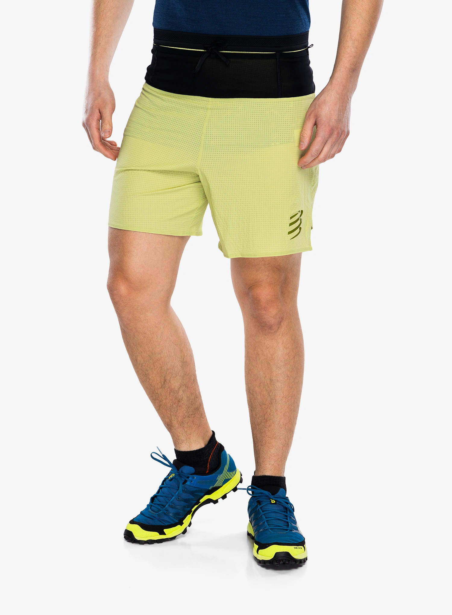 Bėgimo šortai Compressport Trail Racing Overshort - nile