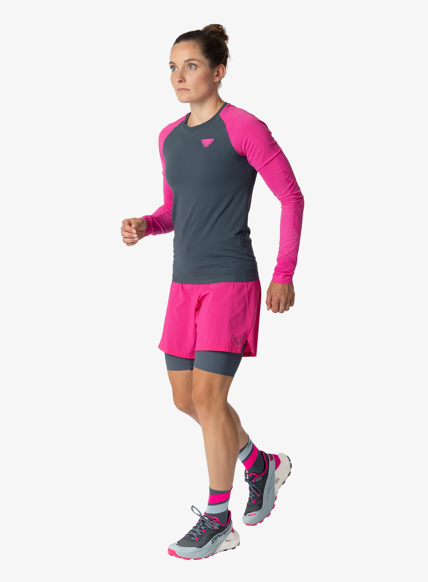 Bėgimo šortai moterims Dynafit Ultra 2/1 Shorts - pink glo