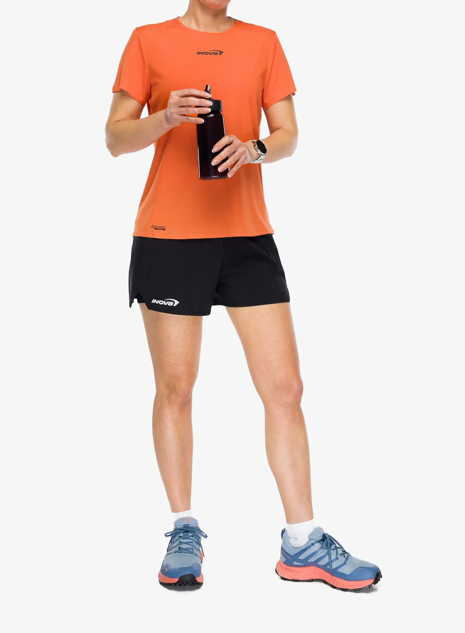 Bėgimo šortai moterims Inov-8 Airlite 2in1 Short - black