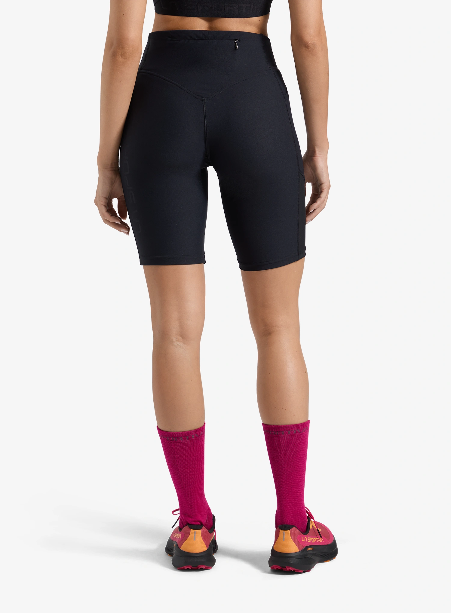 Bėgimo šortai moterims La Sportiva Triumph Tight Short - black/chalk