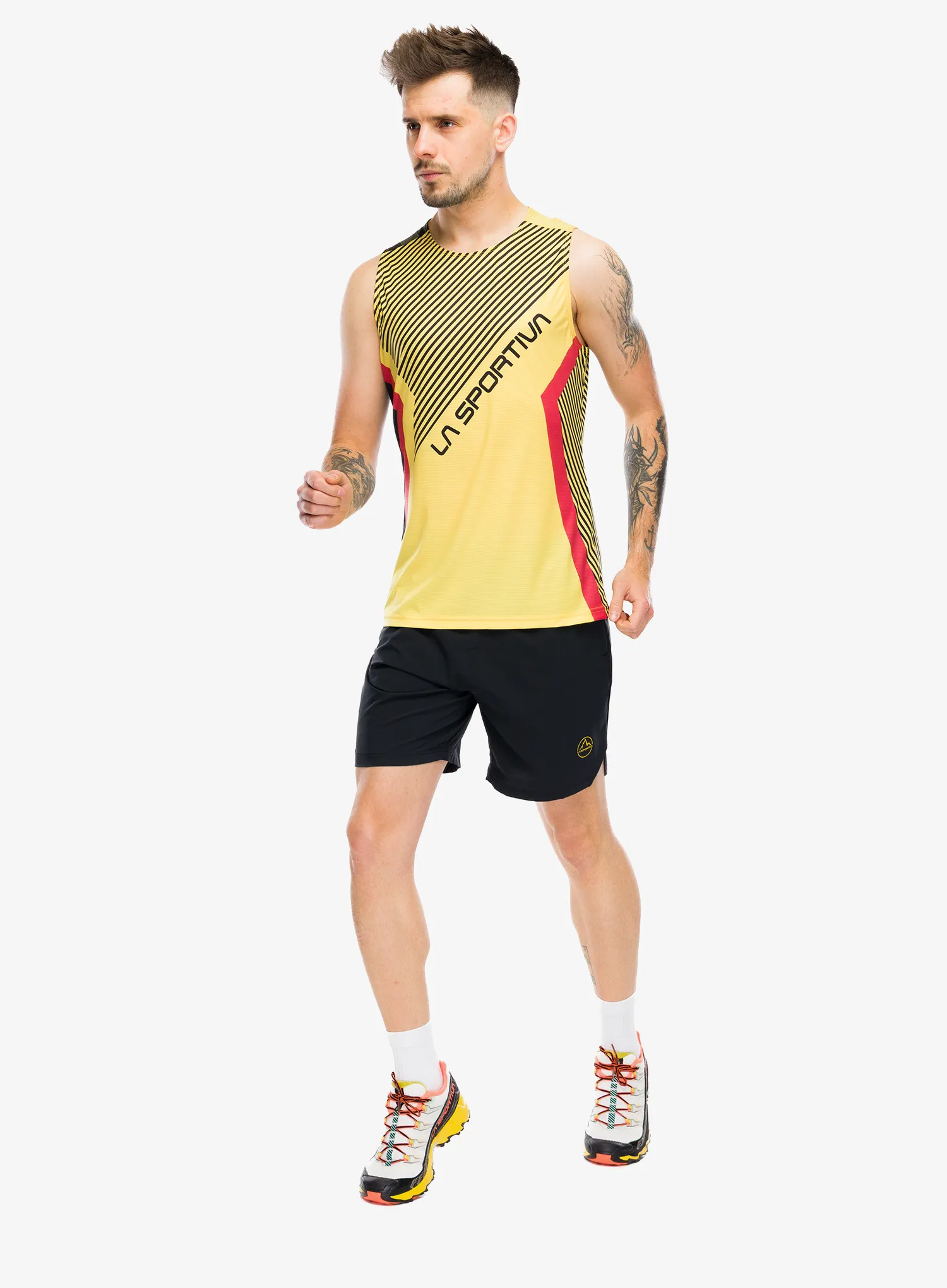 Bėgimo šortai La Sportiva Pure 7in Short - black/yellow