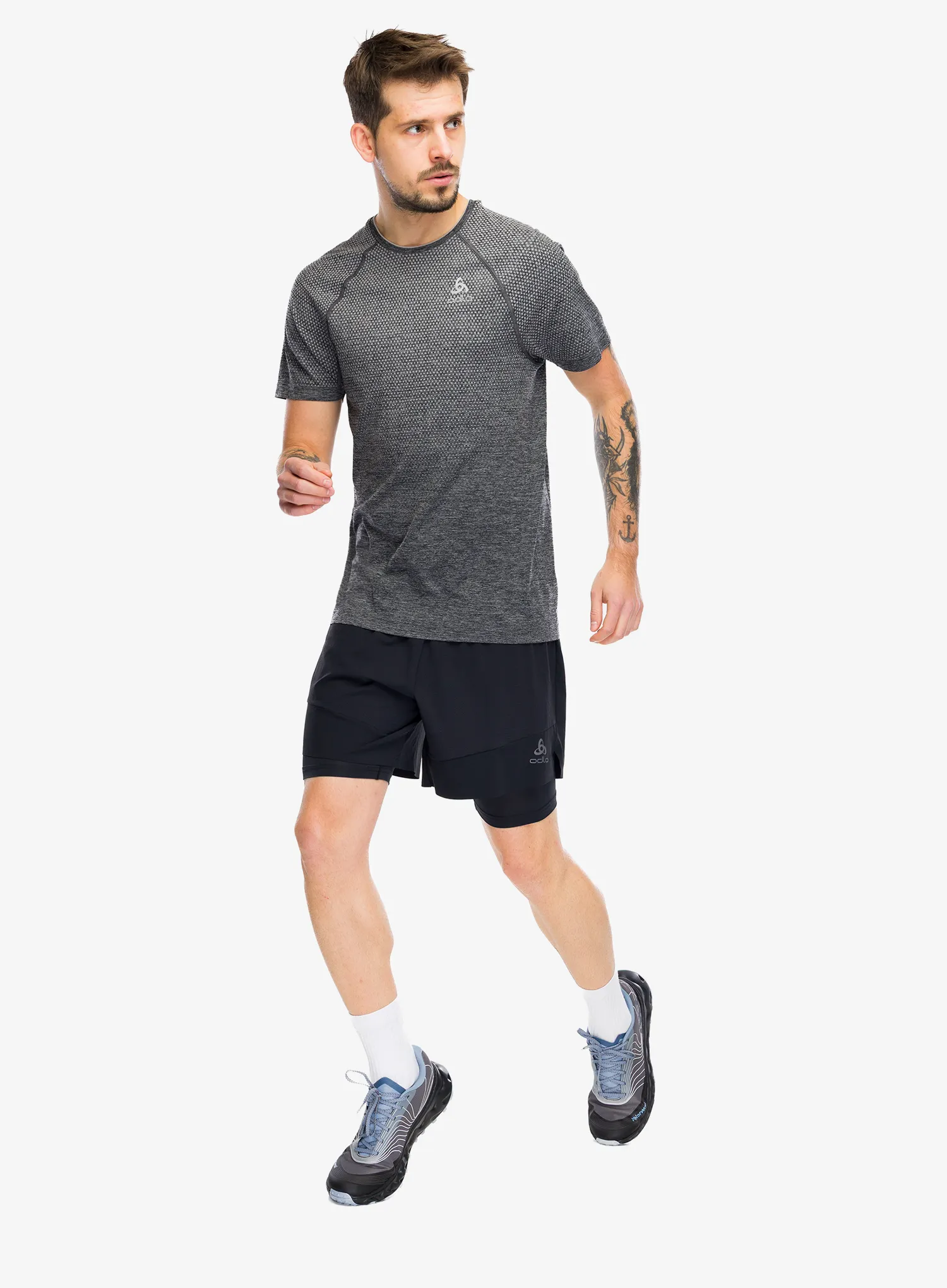 Bėgimo šortai Odlo X-Alp Trail 6 Inch 2-In-1 Short - black