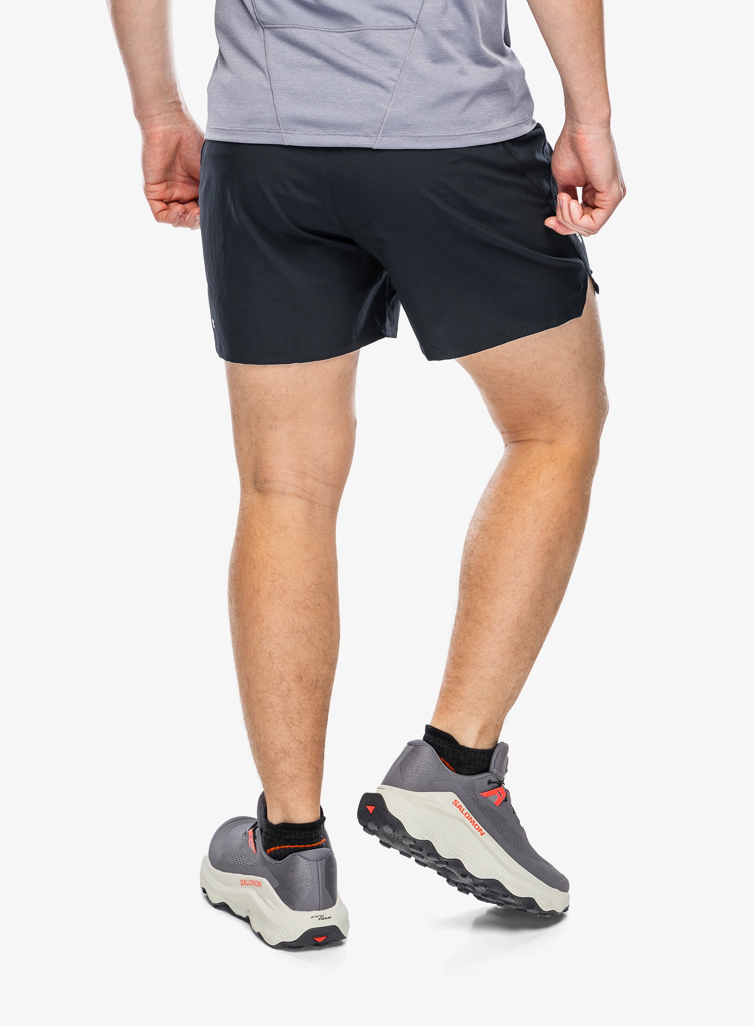Bėgimo šortai Salomon Shakeout Easy Shorts 5 - deep black