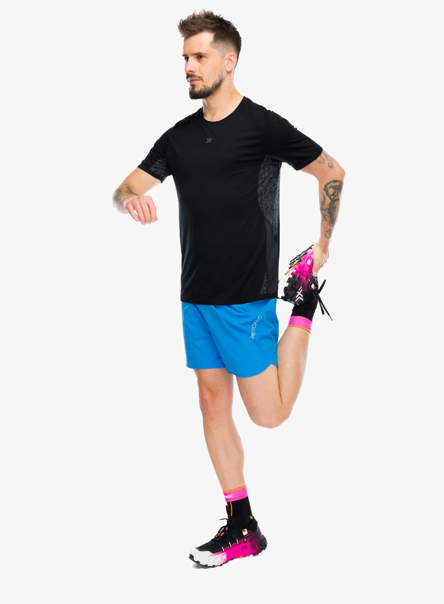 Bėgimo šortai X-Bionic Corefusion Run Discover Shorts - eternal ice