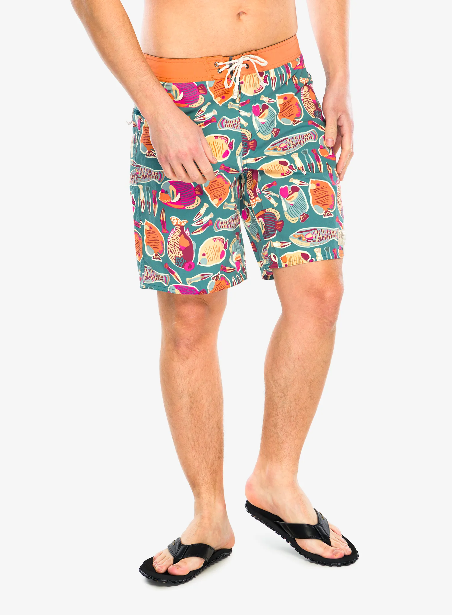 Vyriški šortai Patagonia Wavefarer Boardshorts 19 in - wrasse/wetland blue