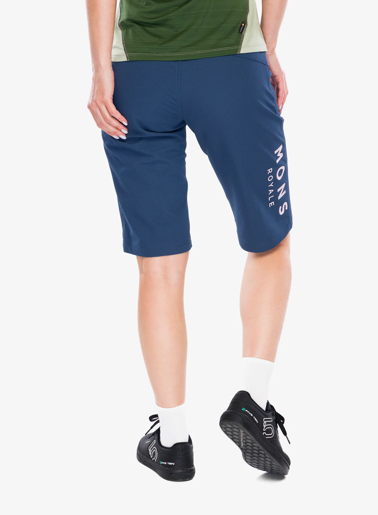 Dviratininko šortai moterims Mons Royale Momentum 2.0 Bike Shorts - dark denim