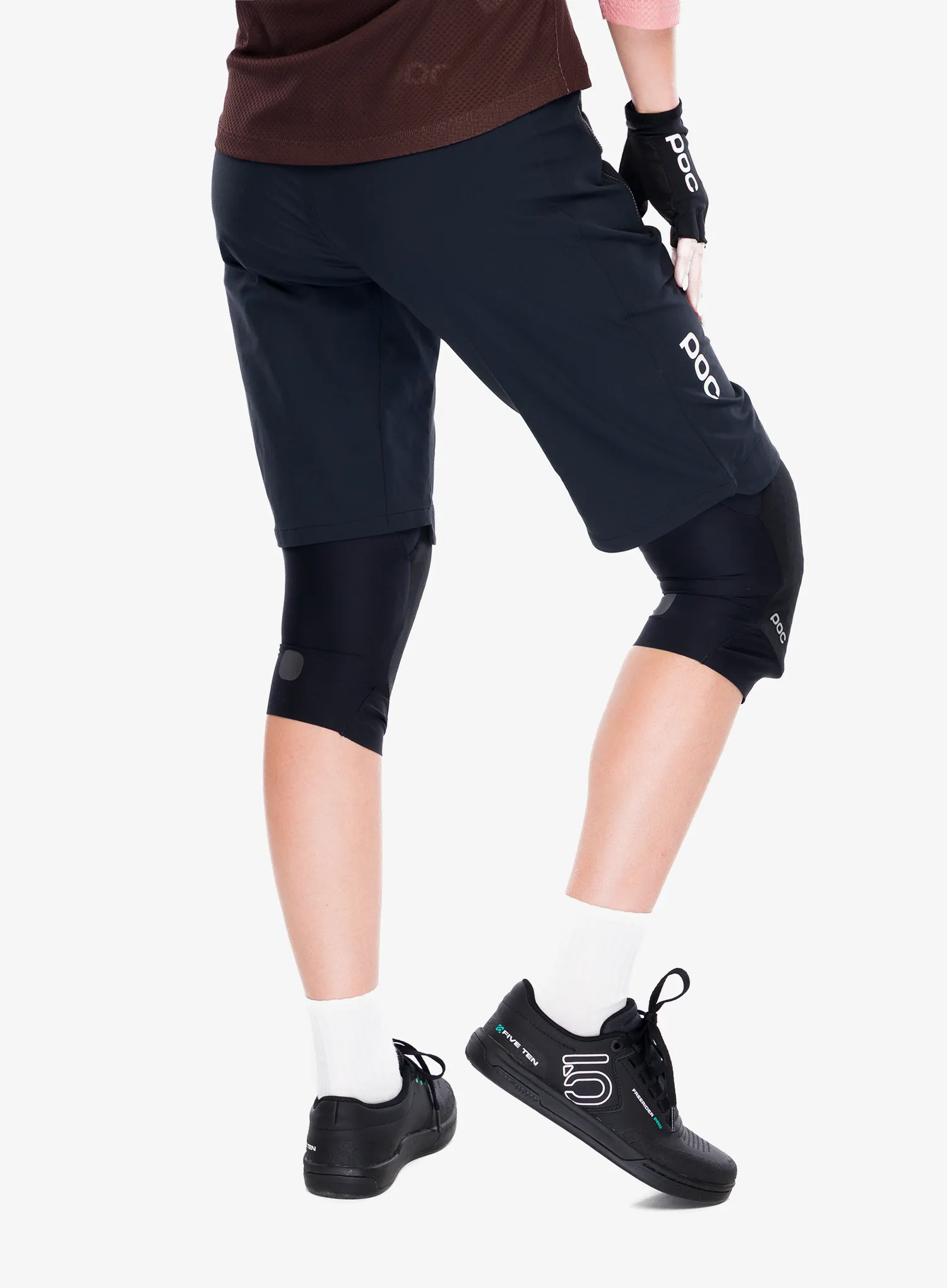 Dviratininko šortai moterims POC Essential Enduro Shorts - uranium black