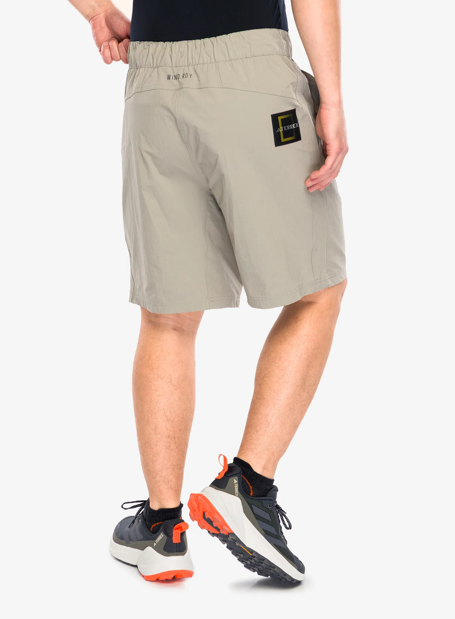 Turistiniai šortai adidas TERREX National Geographic WIND.RDY Shorts - putty beige