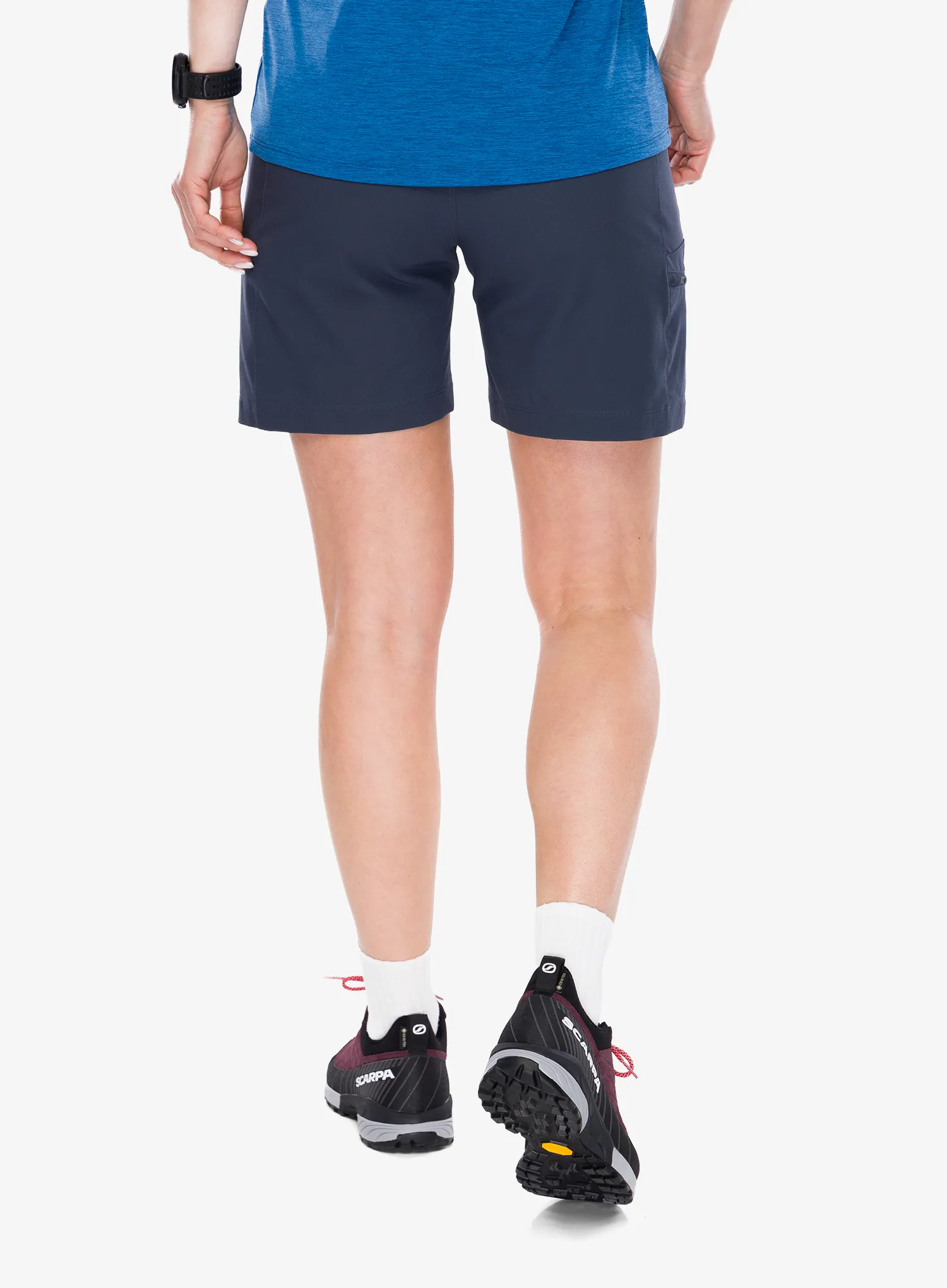 Moteriški šortai Patagonia Terravia Trail Shorts 6 in - smolder blue