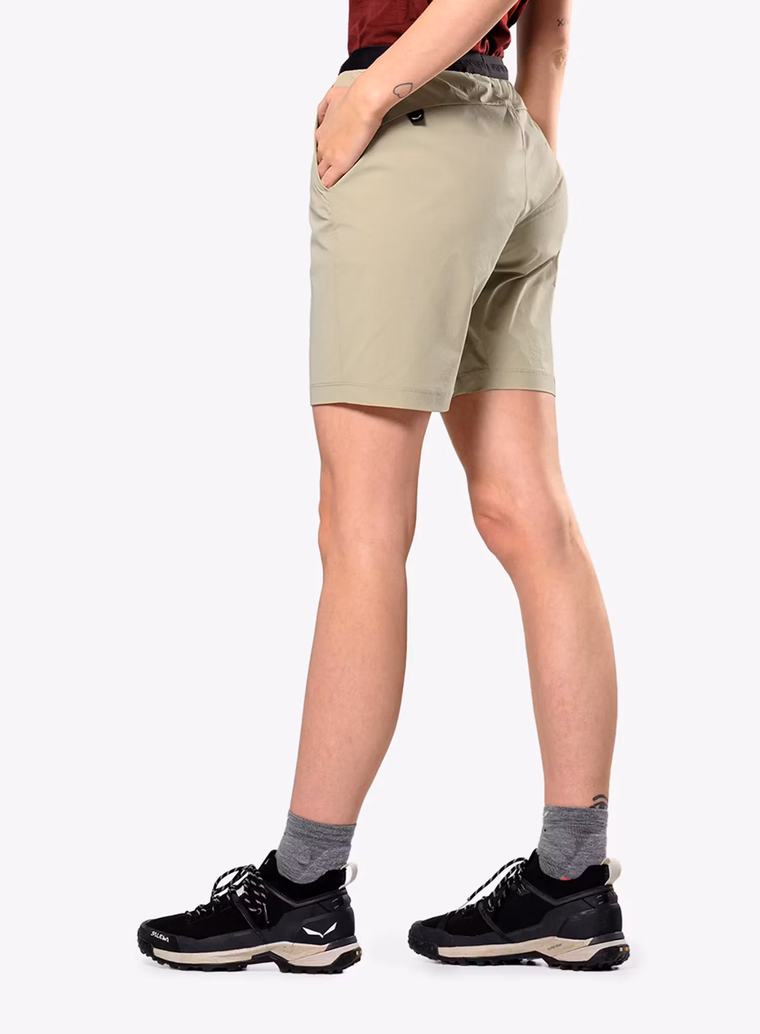 Moteriški šortai Salewa Puez 4 Shorts - quicksand