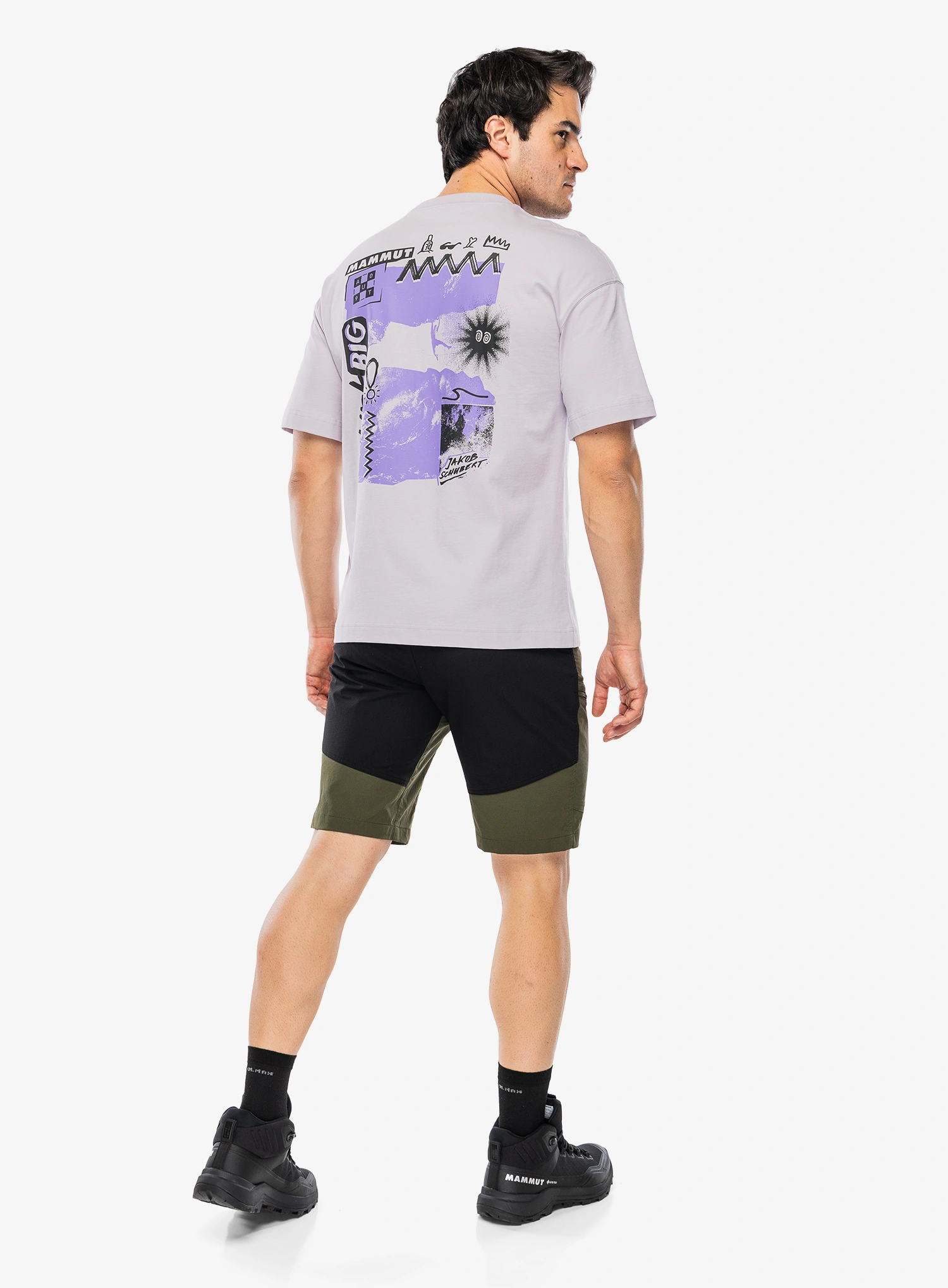Turistiniai šortai Mammut Zinal Hybrid Shorts - dark marsh/black