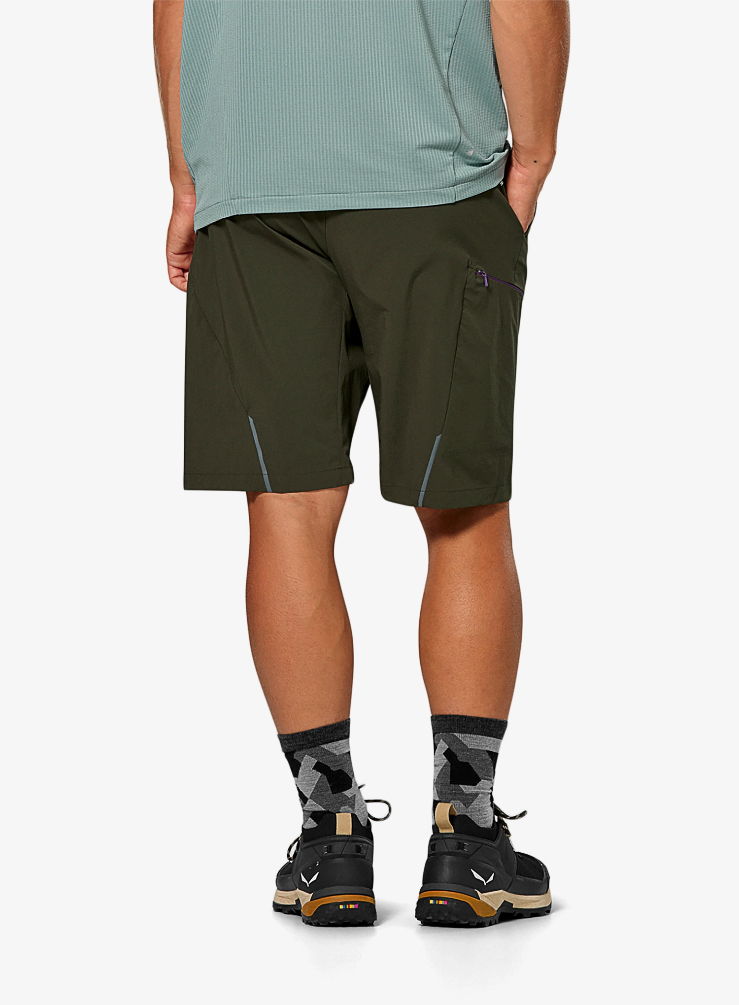 Turistiniai šortai Salewa Pedroc 4 Dst Cargo Short - dark olive