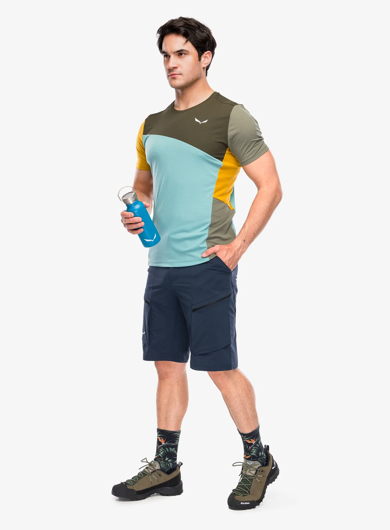 Turistiniai šortai Salewa Puez DST Cargo Shorts - blueberry