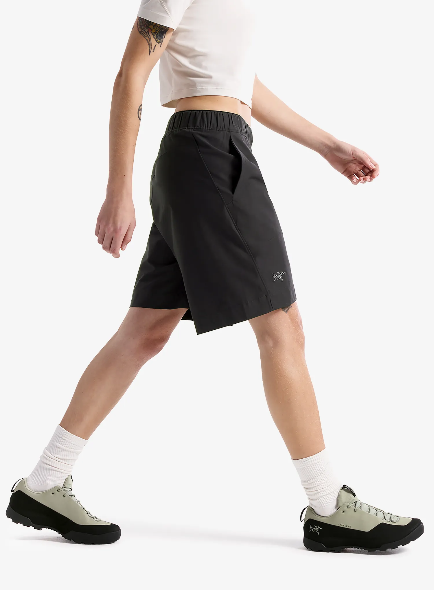 Moteriški laipiojimo šortai Arcteryx Kragg Cotton Short 9 - black