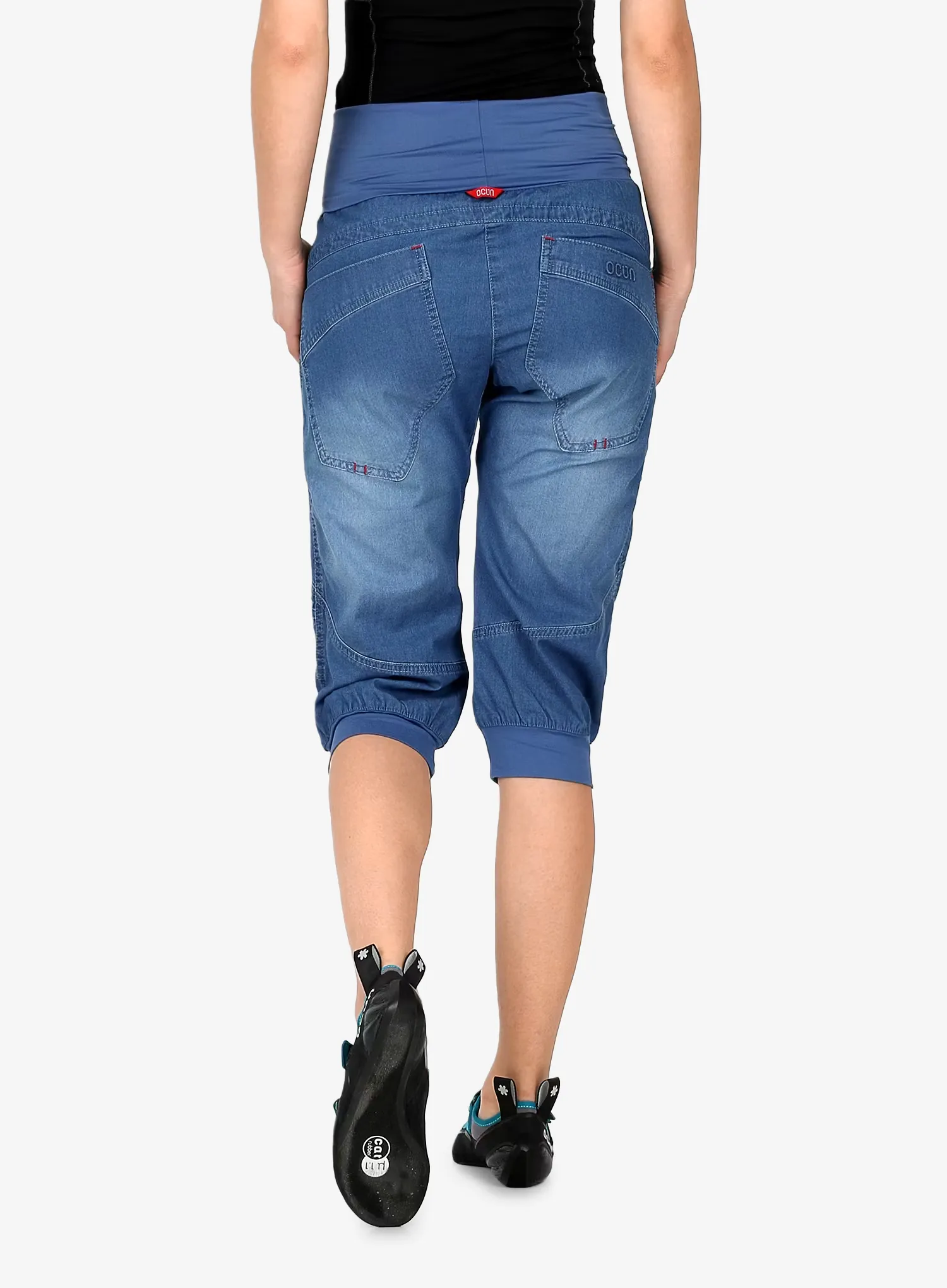 Moteriški laipiojimo šortai Ocun Noya Short Jeans - middle blue