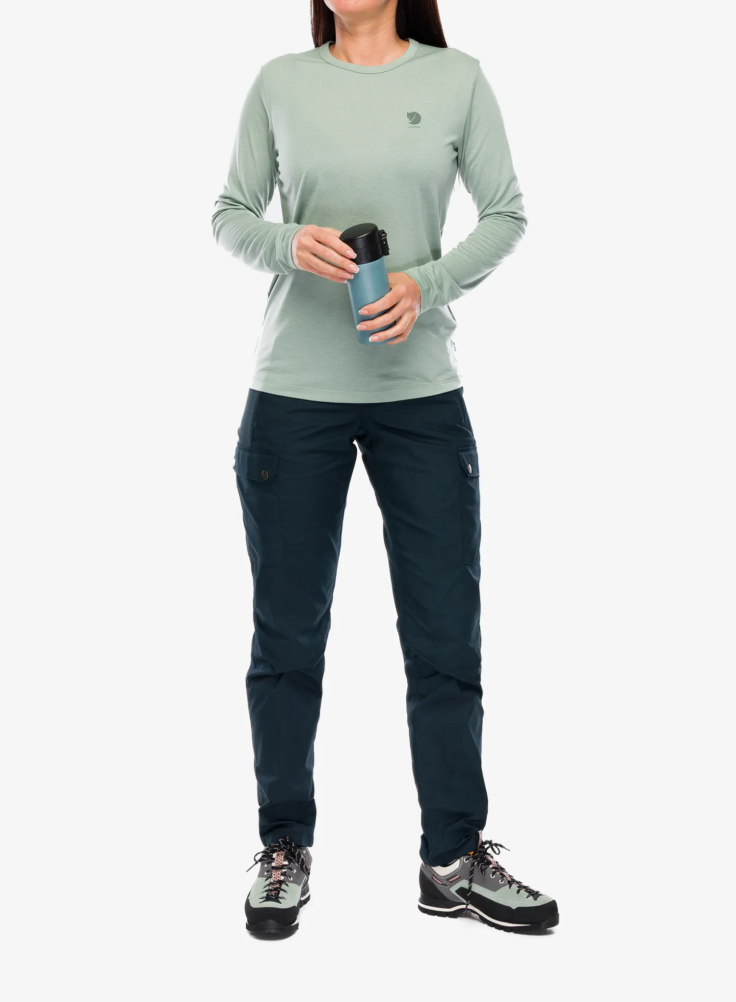 Moteriškos kelnės Fjallraven Stina Trousers - dark navy