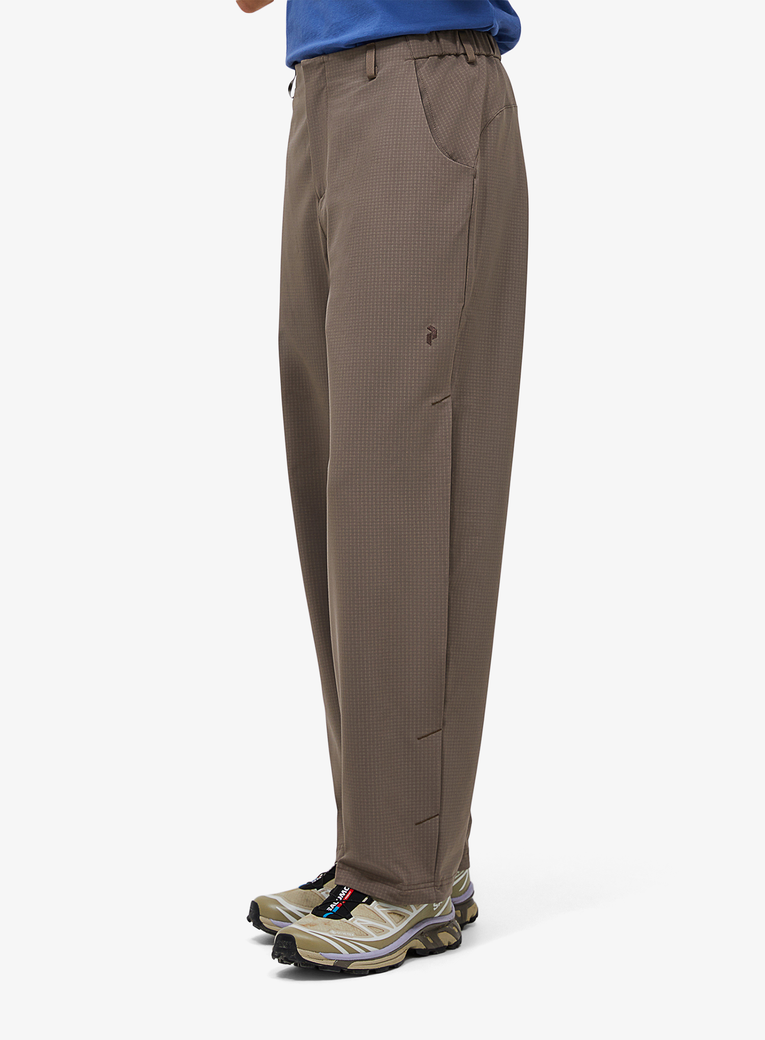 Moteriškos kelnės Peak Performance Backer Grid Pants - terrain tan