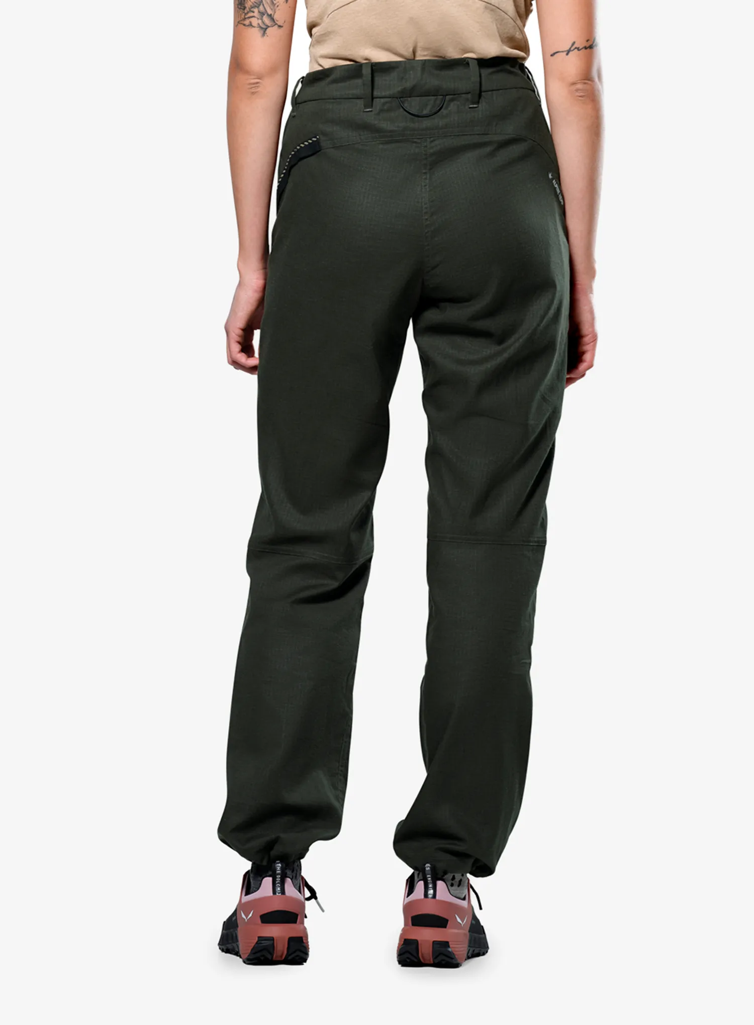 Moteriškos kelnės Salewa Agner Hemp Ripstop Pants - dark olive