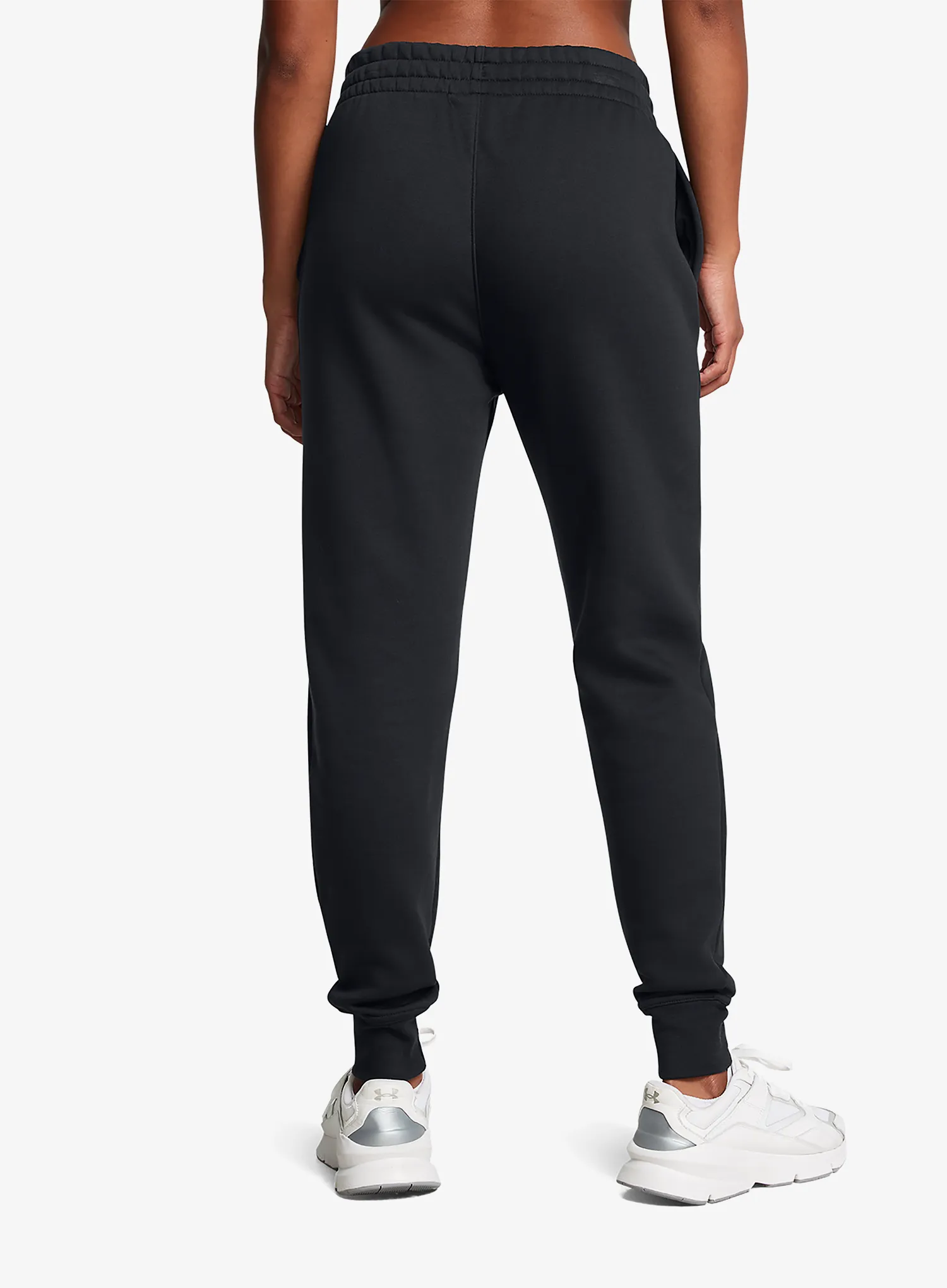 Moteriškos kelnės Under Armour Icon Fleece Jogger - black/black/white