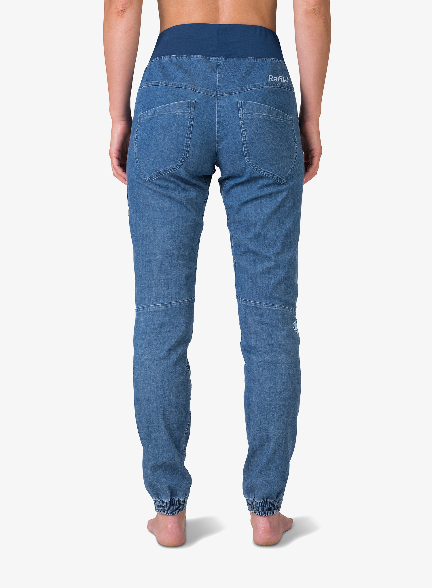 Moteriškos kelnės laipiojimui Rafiki Chain - denim