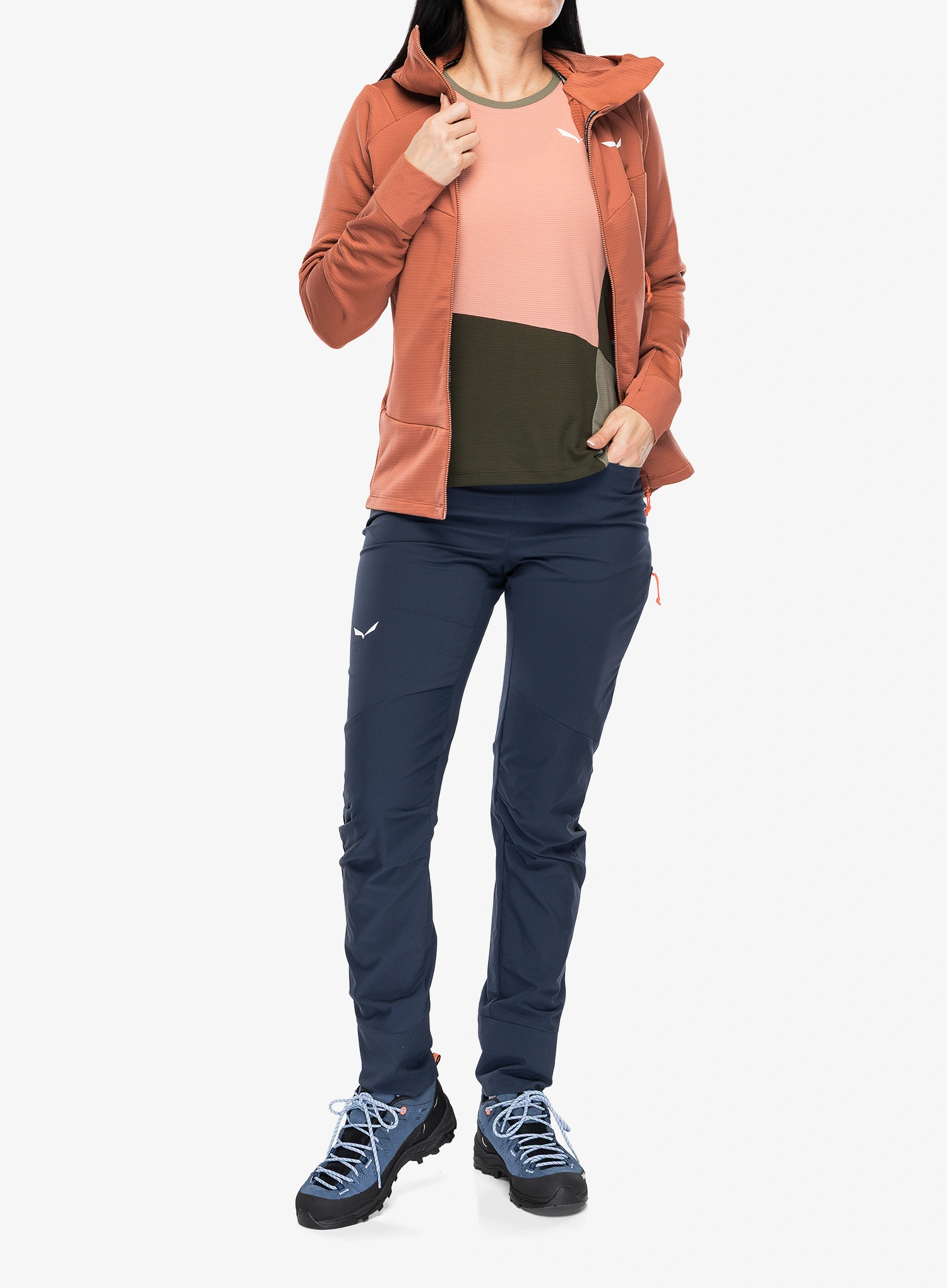 Moteriškos kelnės laipiojimui Salewa Agner Light 2 Dst Pants - navy blazer