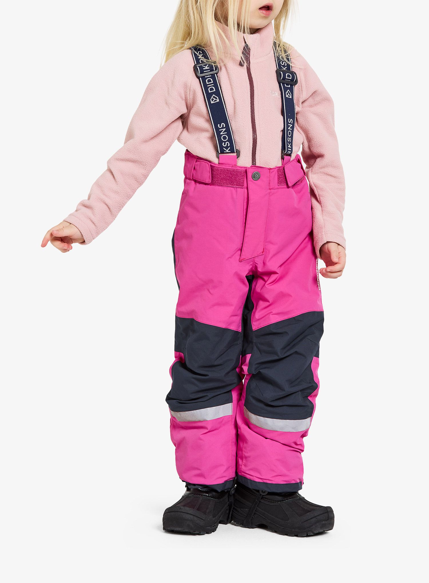 Mergaitiškos kelnės Didriksons Idre Pants - plastic pink