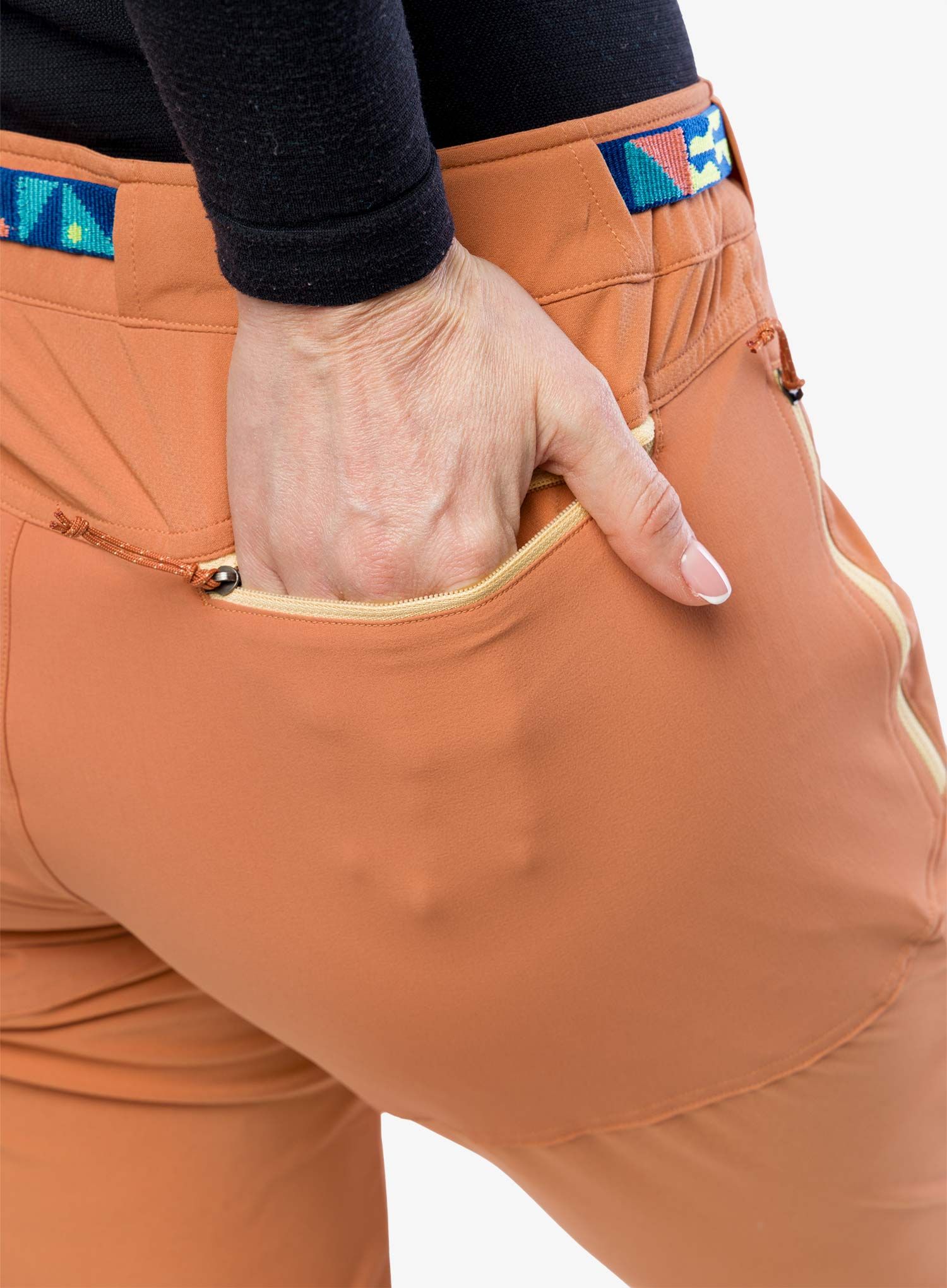 Lietaus kelnės moterims Patagonia Altvia Alpine Pants - sienna clay