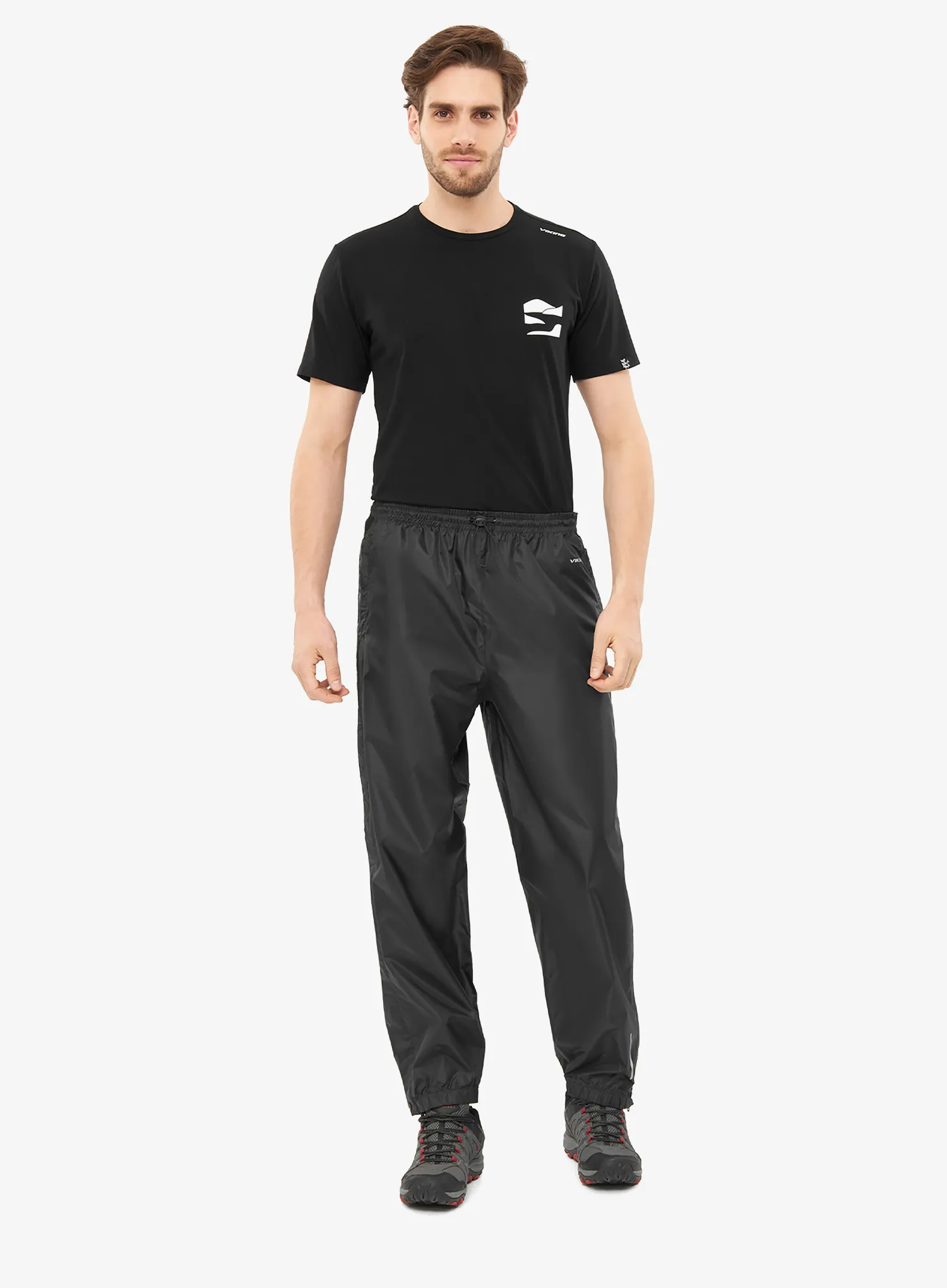 Lietaus kelnės Viking Rainier Full Zip - black