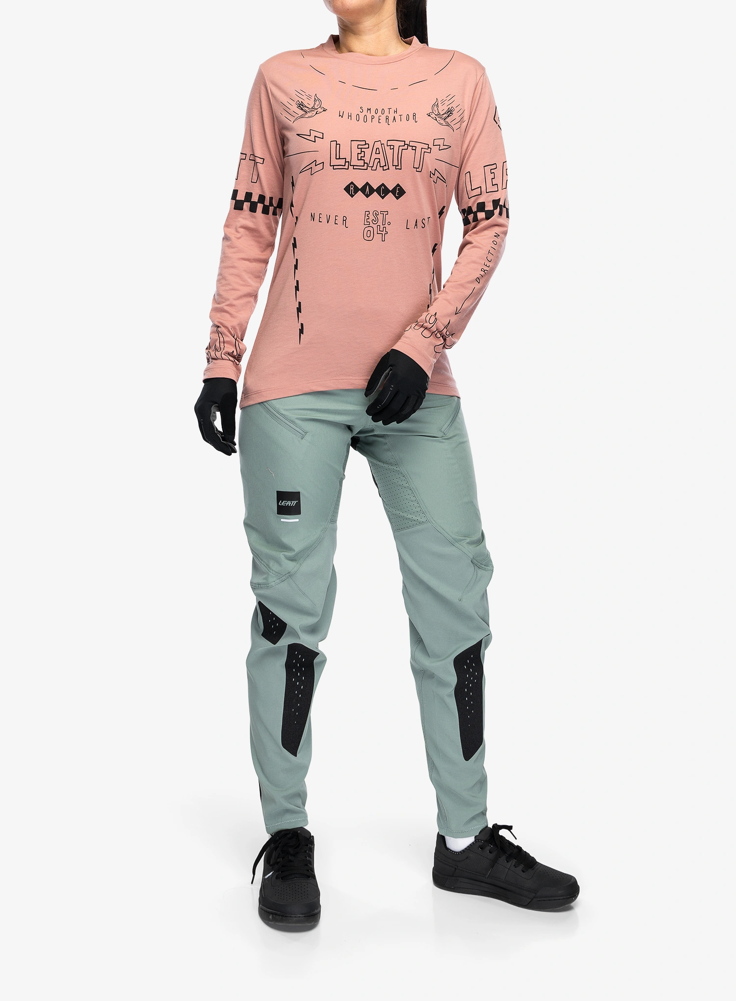 Moteriškos dviračių kelnės Leatt MTB Gravity 3.0 - mist green