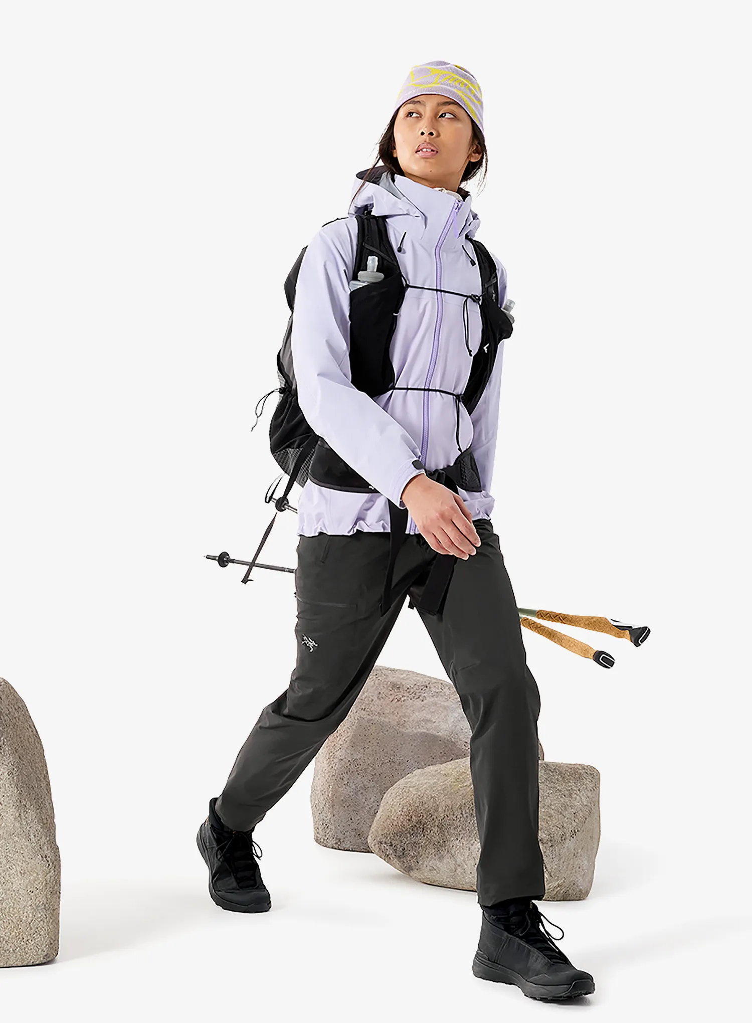 Softshell kelnės moterims Arcteryx Gamma Pant - black/black