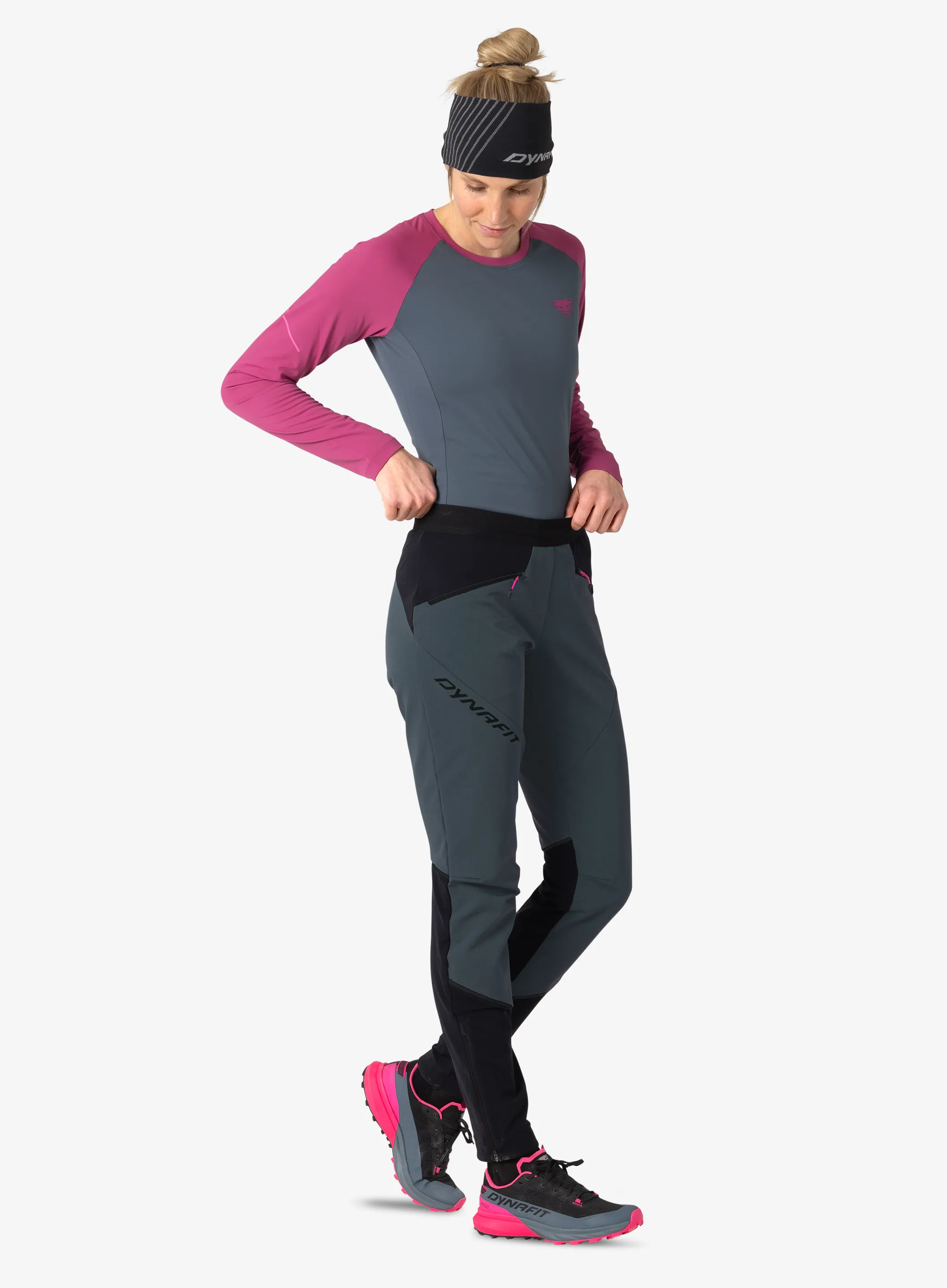 Softshell kelnės moterims Dynafit Transalper Warm Pant - cinder