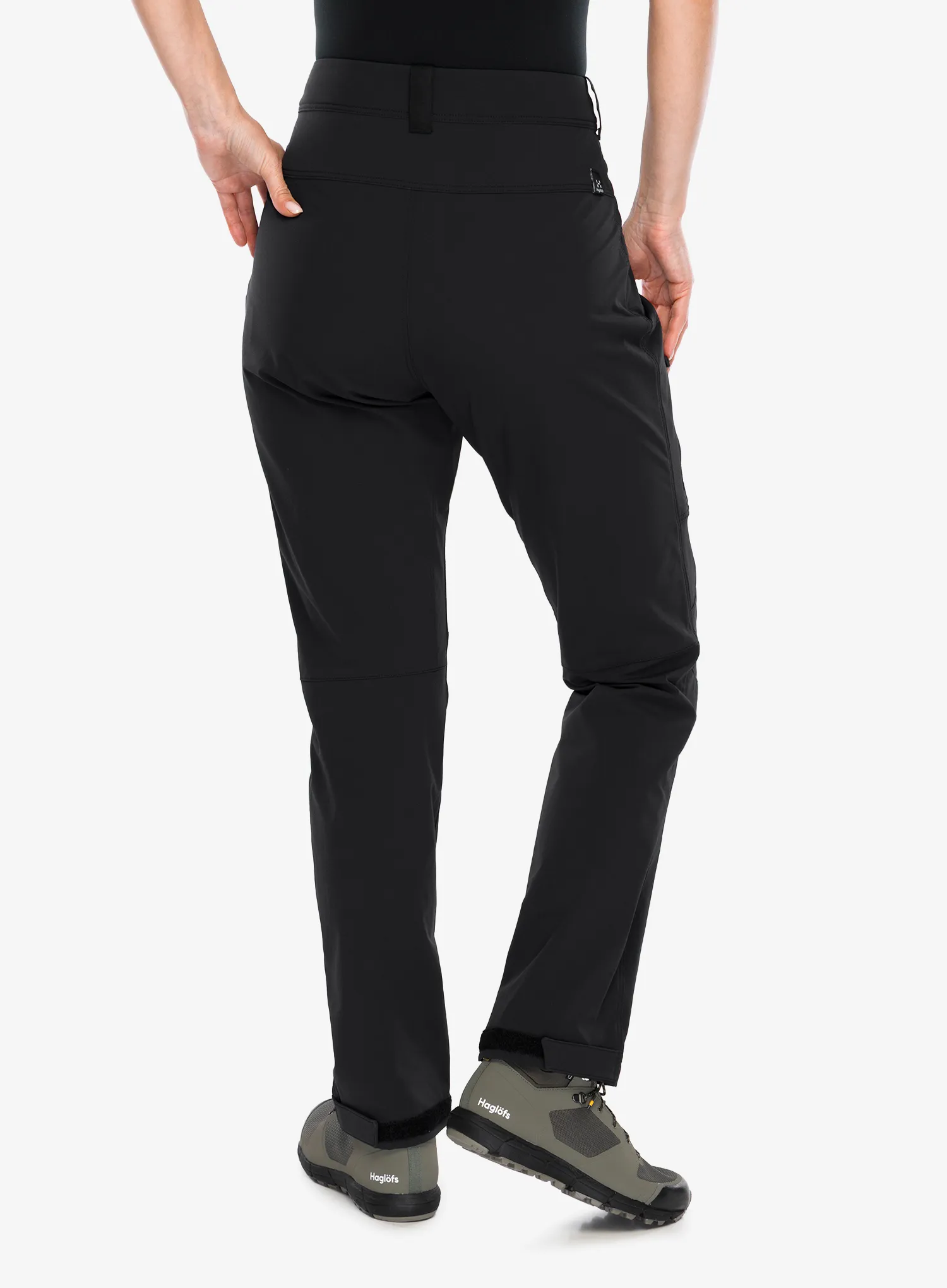 Softshell kelnės moterims Haglofs Moran Softshell Standard Pant - true black