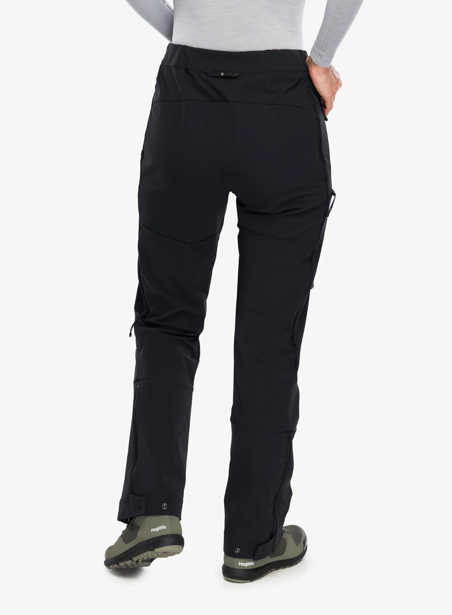 Softshell kelnės moterims Haglofs ROC Sight Softshell II Pant - true black