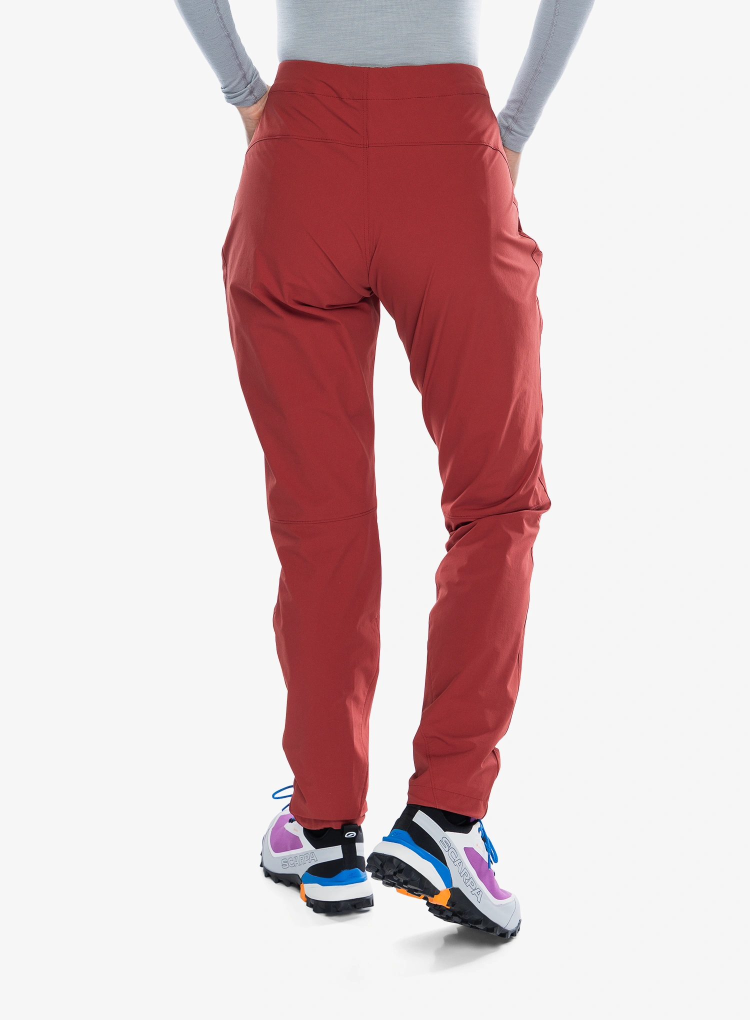 Softshell kelnės moterims Mountain Equipment Comici 2 Pant - merlot/chili