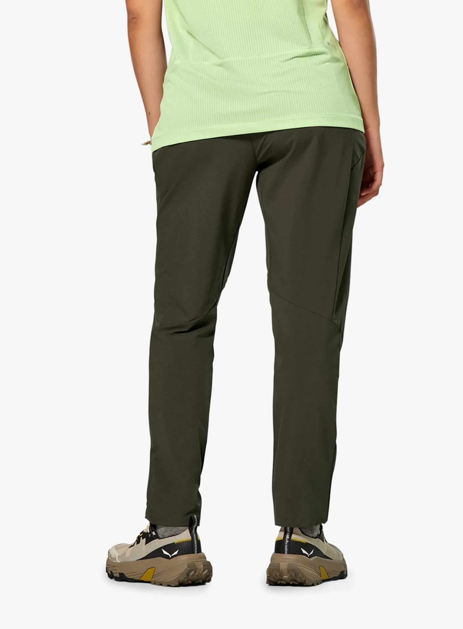 Softshell kelnės moterims Salewa Pedroc 5 Dst Pant - dark olive