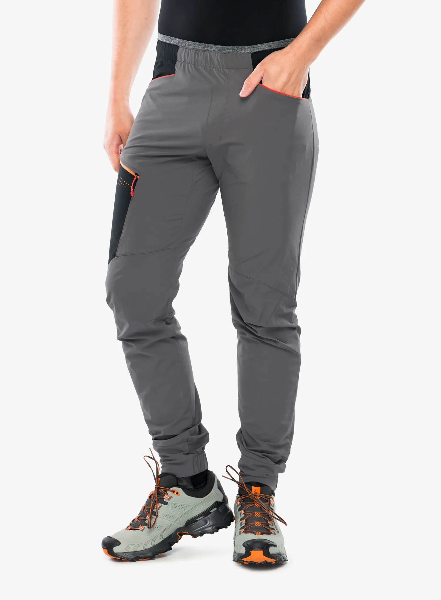 Softshell kelnės Hannah Taget - pavement/anthracite