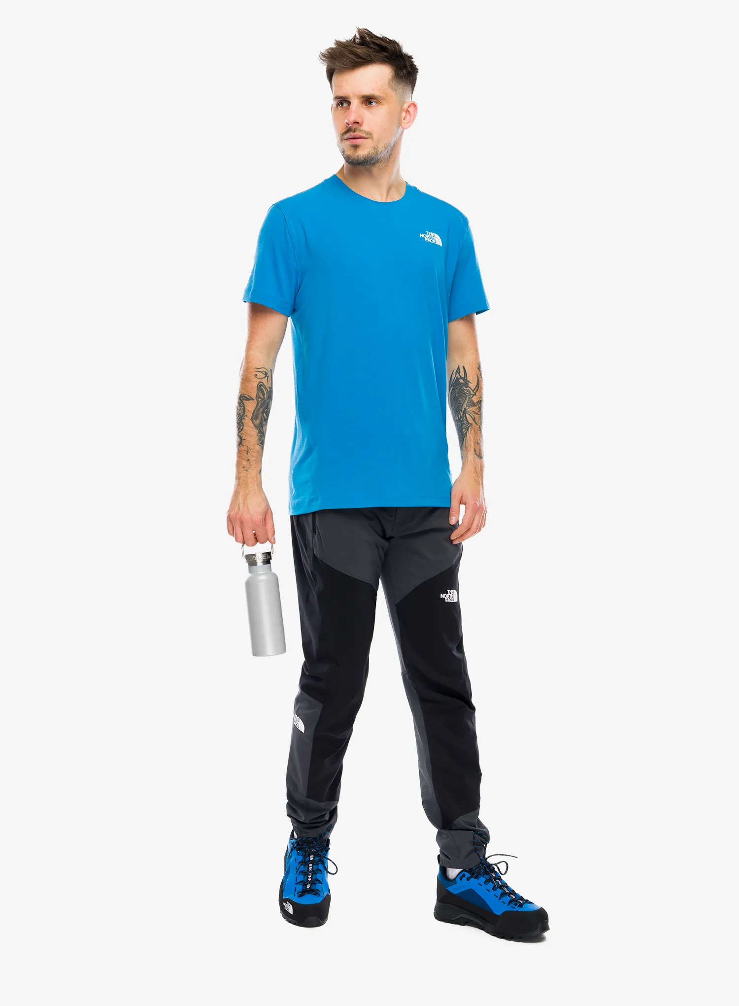 Kelnės The North Face Felik Slim Tapered Pant - asphalt grey/tnf black