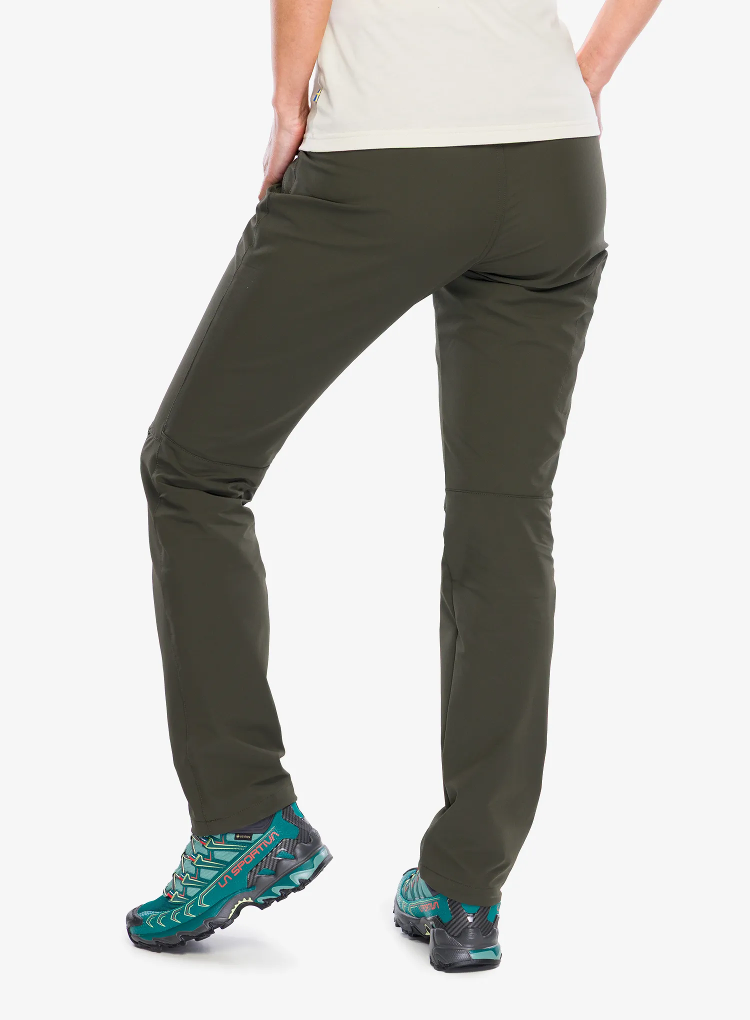 Žygio kelnės moterims Fjallraven Abisko Trail Stretch Trousers - deep forest