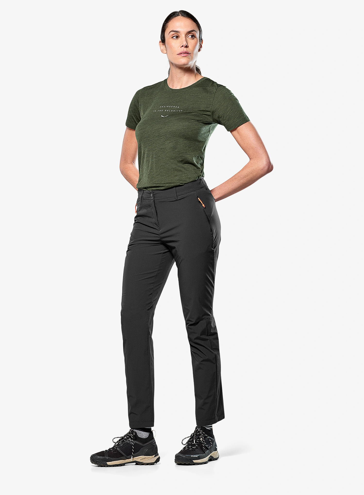 Žygio kelnės moterims Salewa Puez Talvena DST Pant - black out