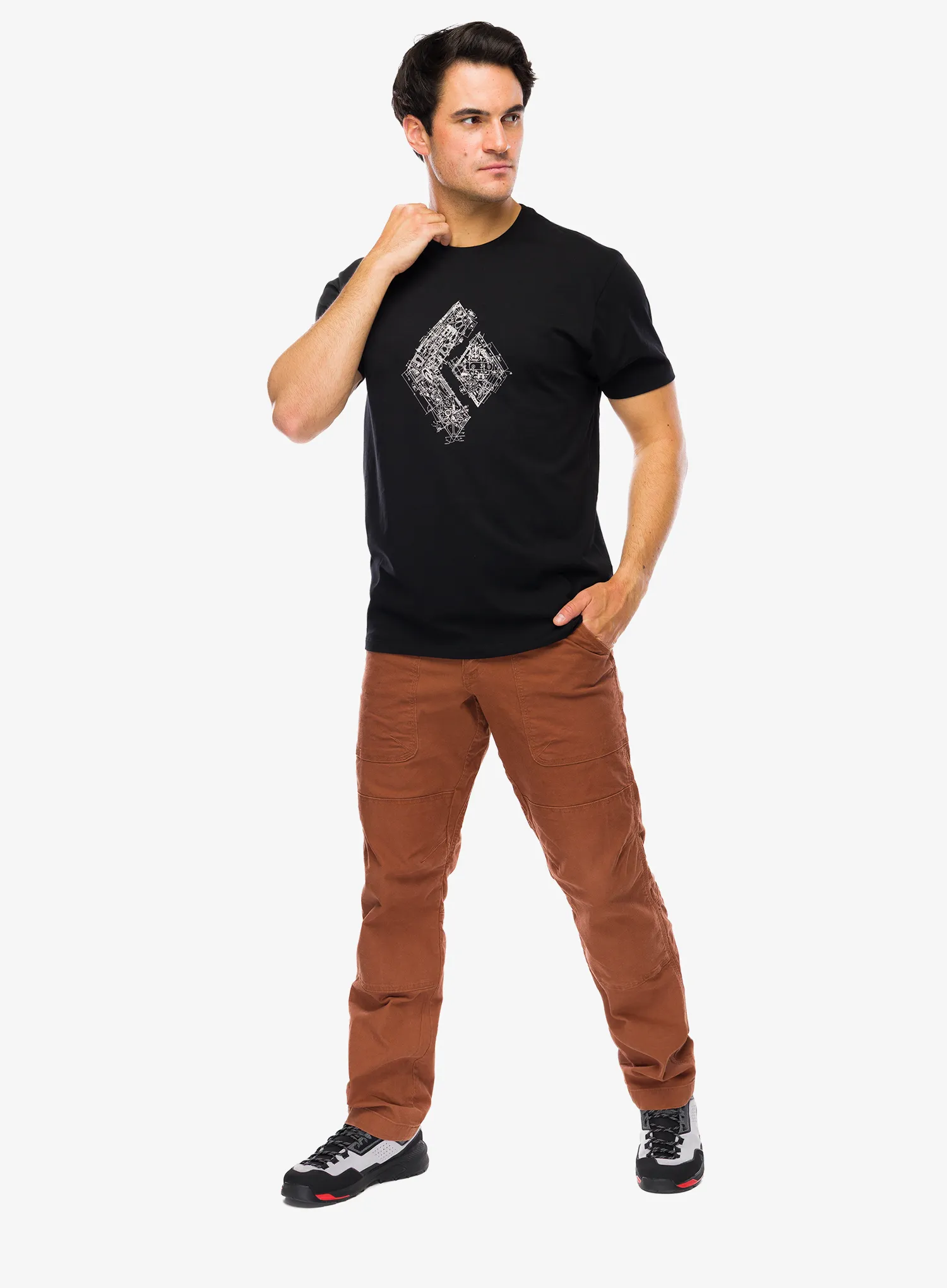 Turistinės kelnės Black Diamond Dogma Pants - clay