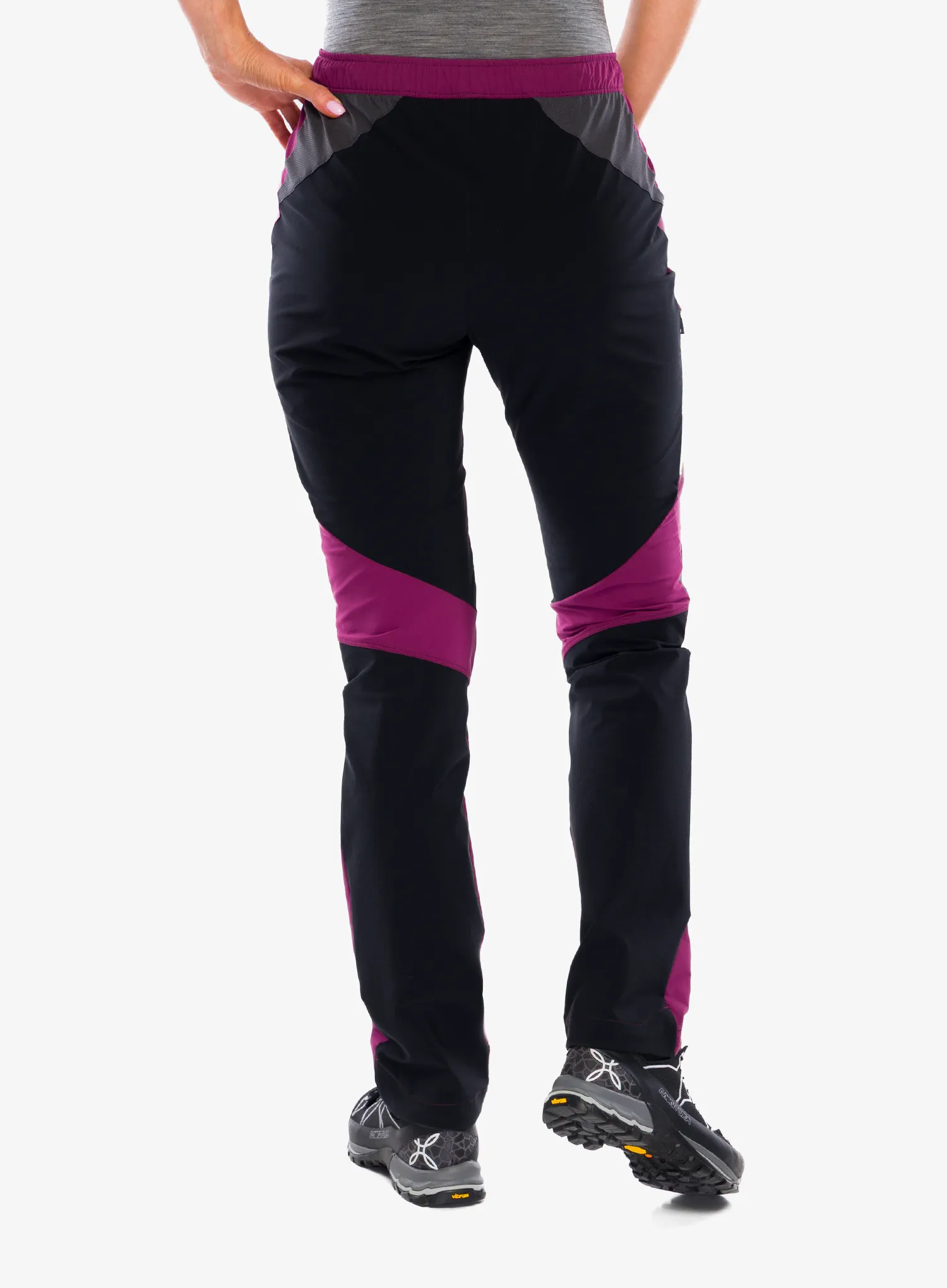 Turistinės kelnės moterims Montura Spitze Pants - wine red/light rose