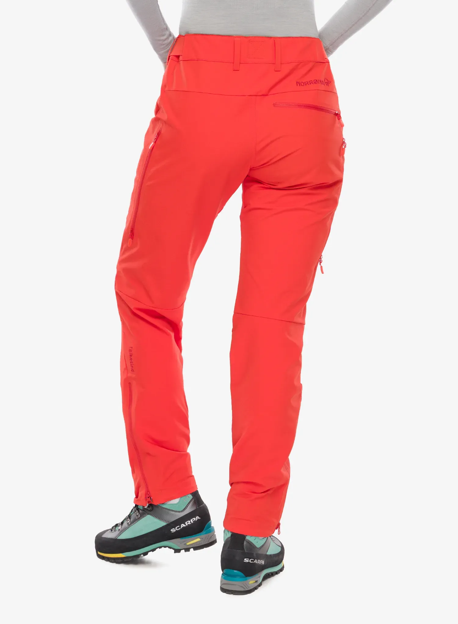 Turistinės kelnės moterims Norrona Falketind Flex1 Pants - arednalin red