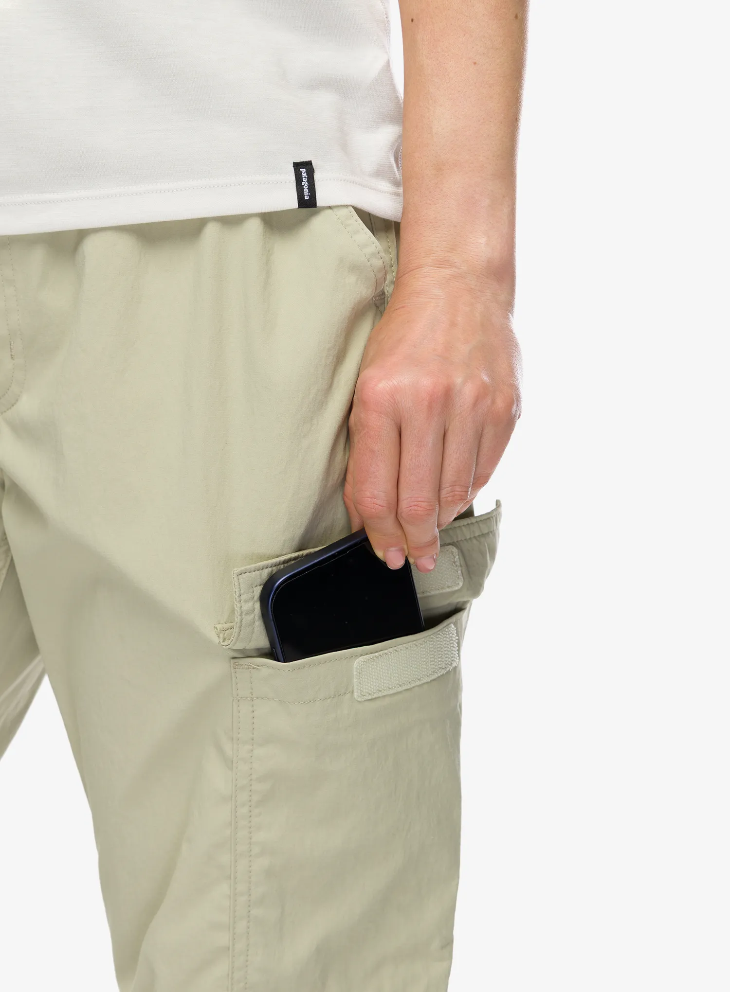 Turistinės kelnės moterims Patagonia Outdoor Everyday Cargo Pants - weathered stone