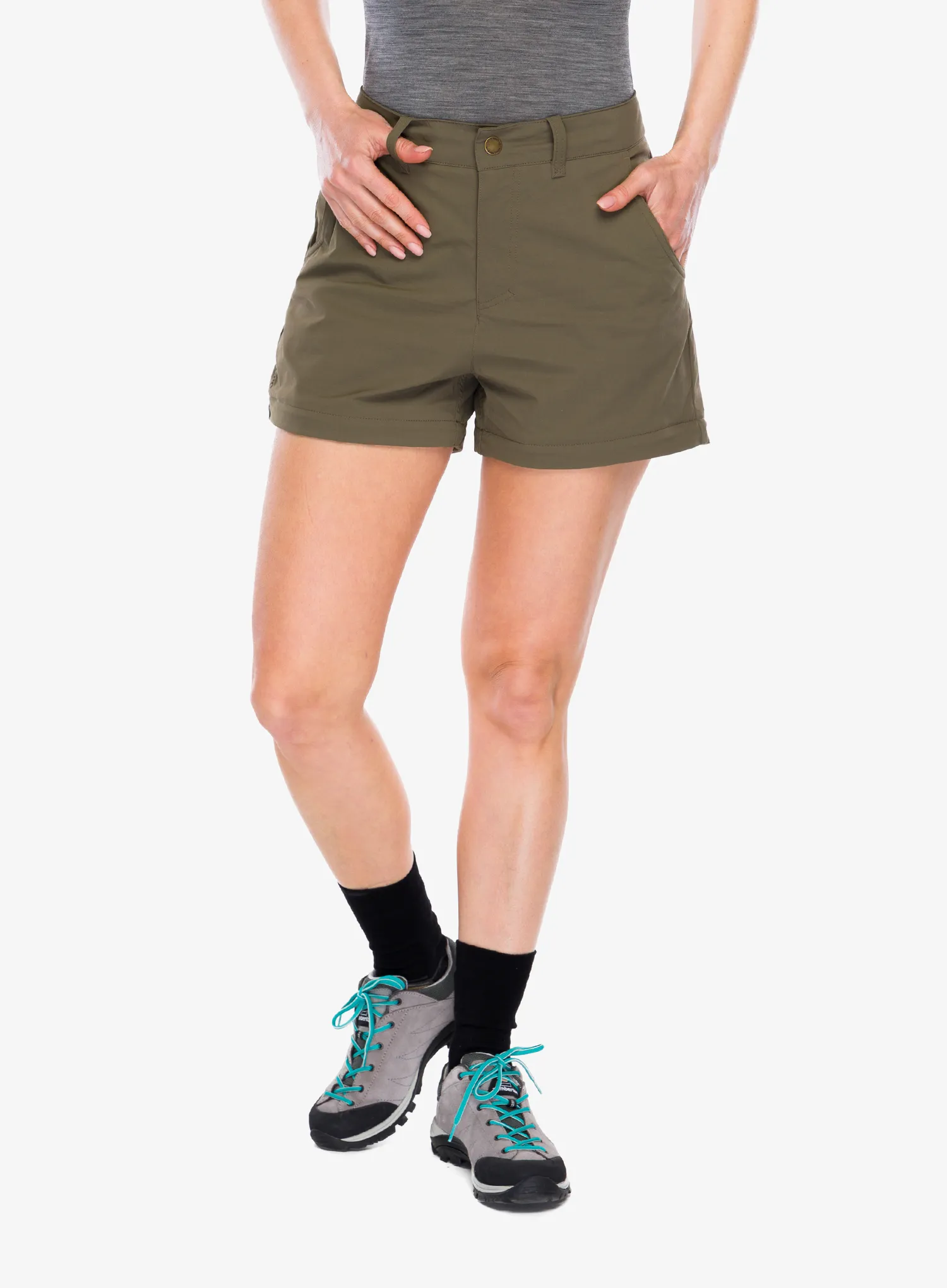 Turistinės kelnės moterims Royal Robbins Wilder Zip-Off Pant - everglade