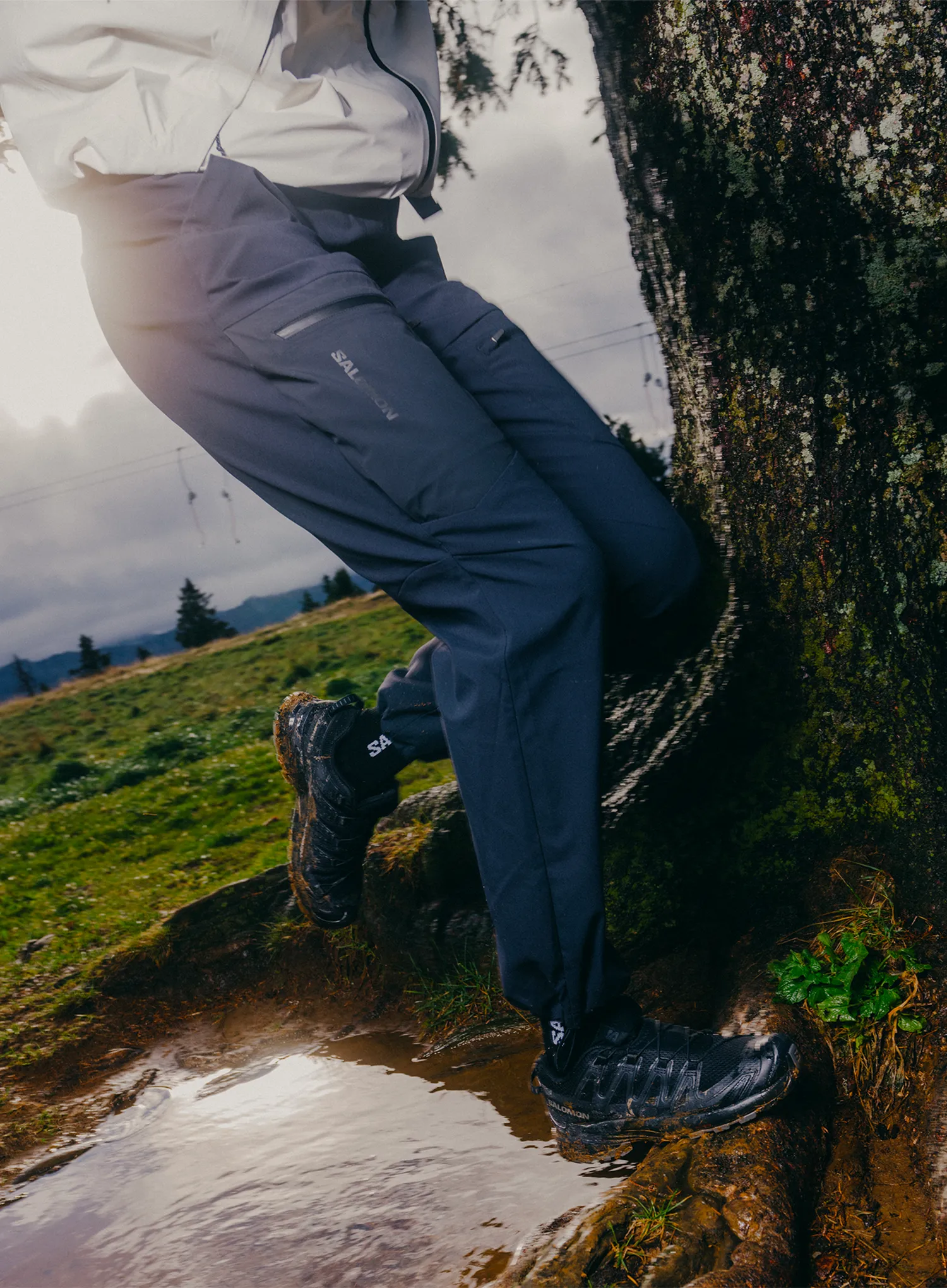 Turistinės kelnės moterims Salomon Outerpath Utility  - deep black