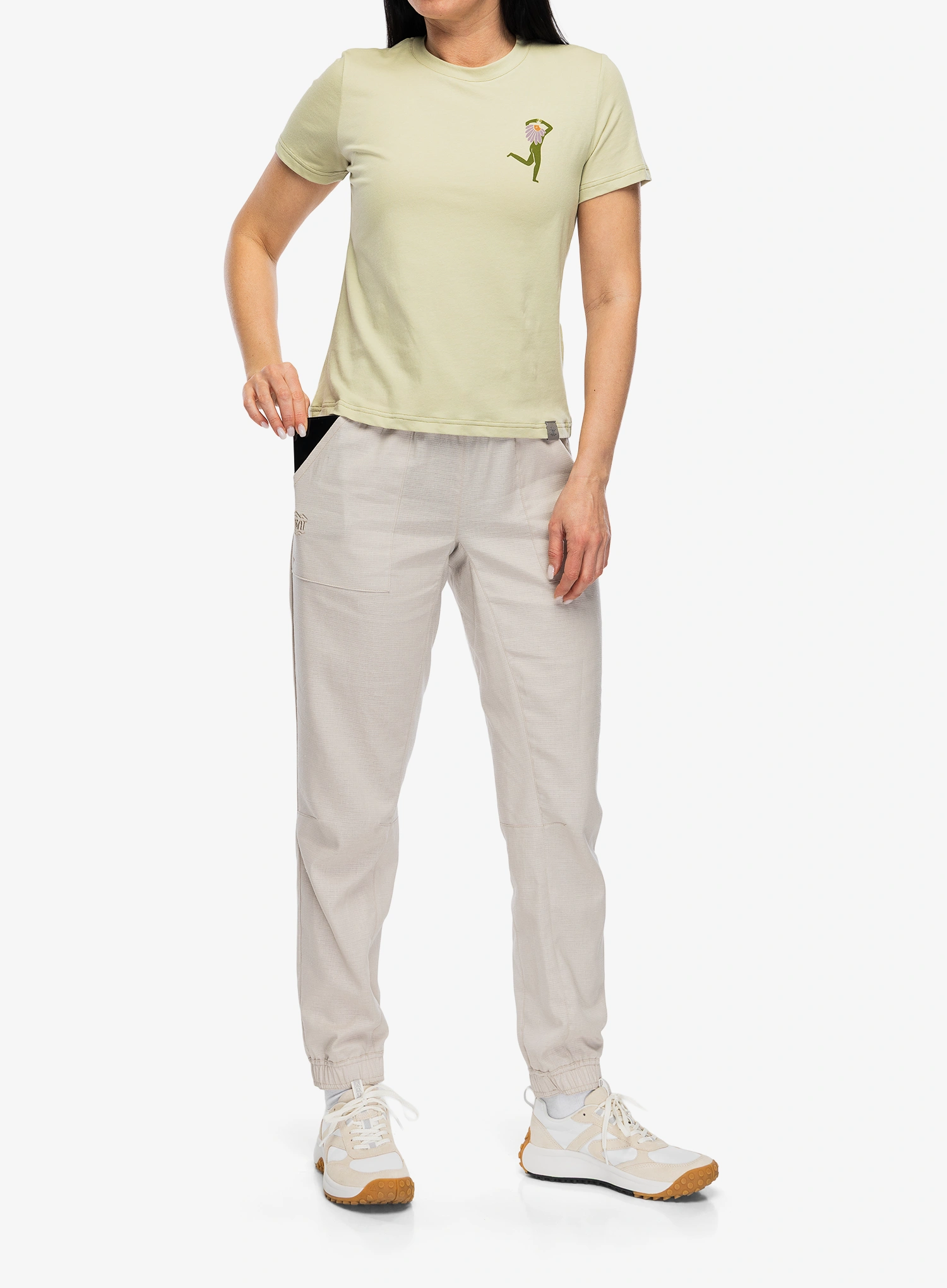 Turistinės kelnės moterims Turbat Lama Pants - moonbeam beige