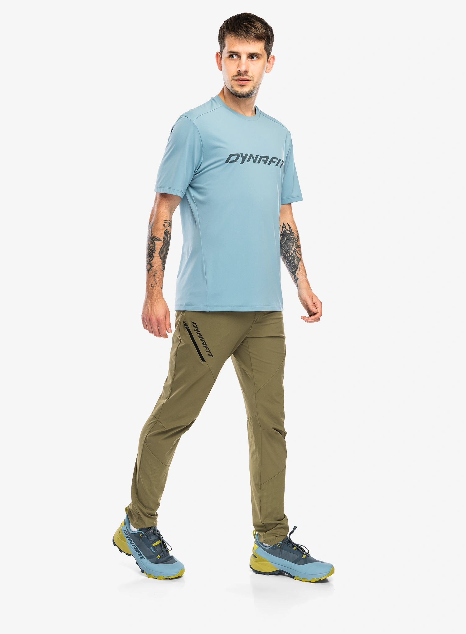 Turistinės kelnės Dynafit Traverse Hybrid DST Pants - military green